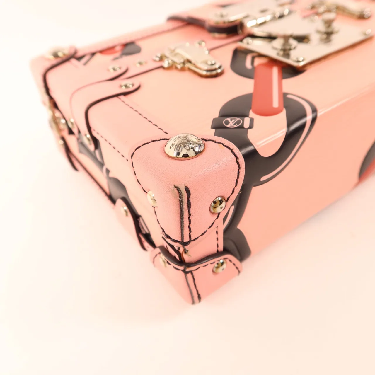 LOUIS VUITTON Petite Malle DU0146 肩背包 牛皮 粉色 / Pink 牛皮 中古品A - 縮圖 12