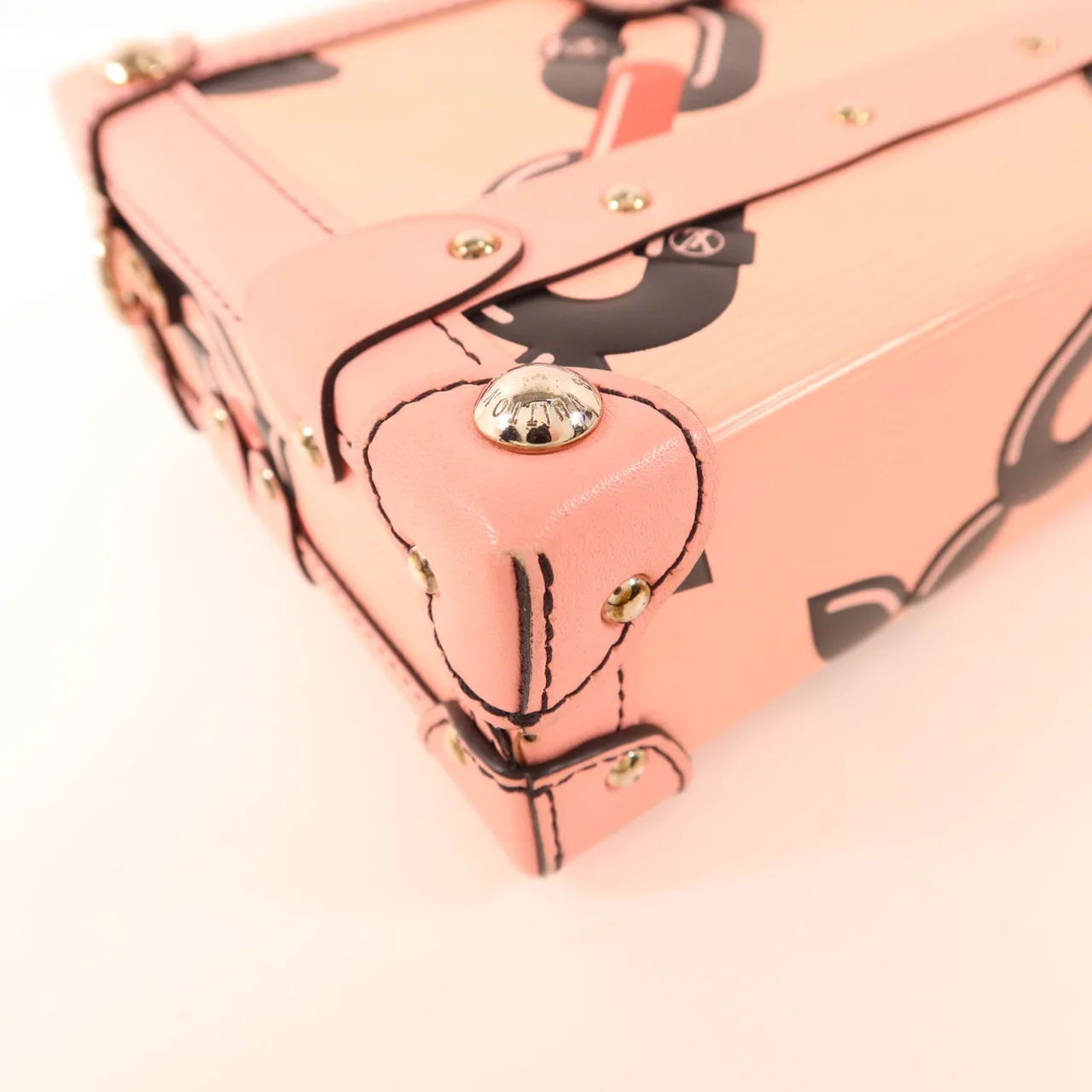 LOUIS VUITTON Petite Malle DU0146 肩背包 牛皮 粉色 / Pink 牛皮 中古品A - 縮圖 14