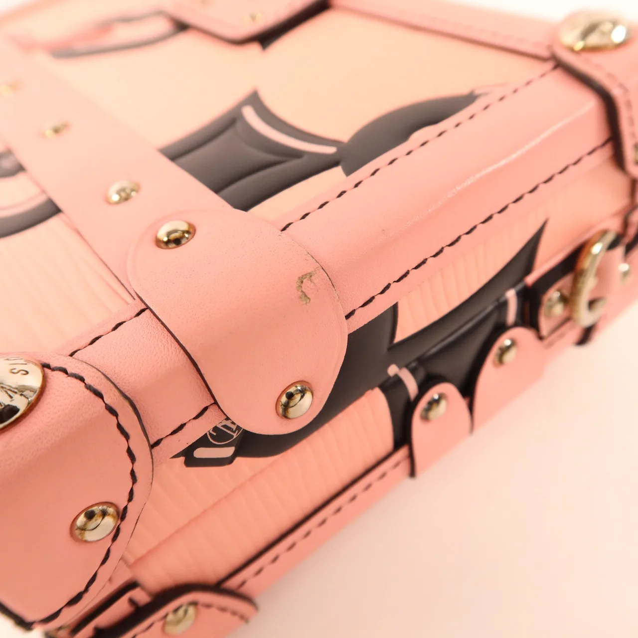 LOUIS VUITTON Petite Malle DU0146 肩背包 牛皮 粉色 / Pink 牛皮 中古品A - 縮圖 15