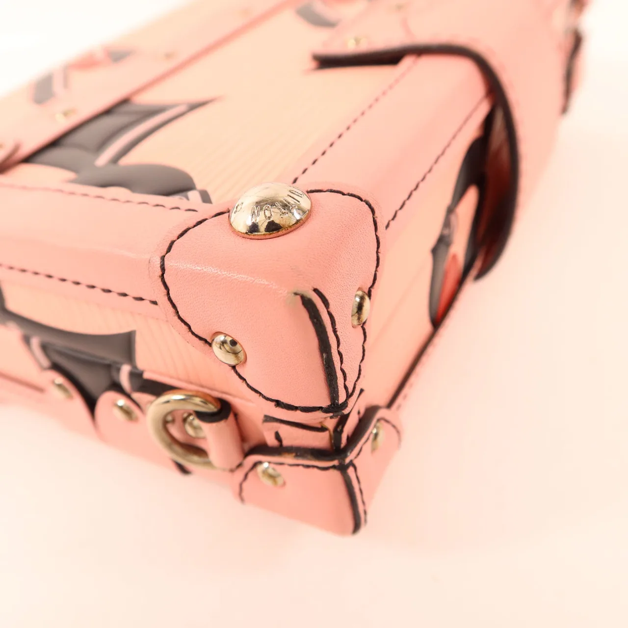 LOUIS VUITTON Petite Malle DU0146 肩背包 牛皮 粉色 / Pink 牛皮 中古品A - 縮圖 16