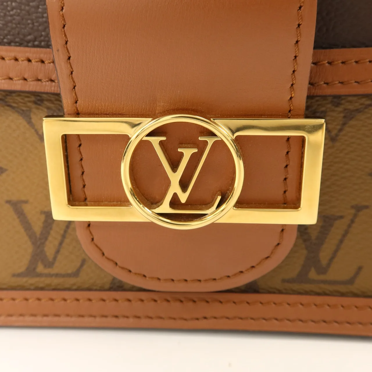 LOUIS VUITTON Mini Dauphine M45959 Shoulder Bag Coated Canvas 棕色 / Brown/Marron Coated Canvas Rank A - Thumbnail 8