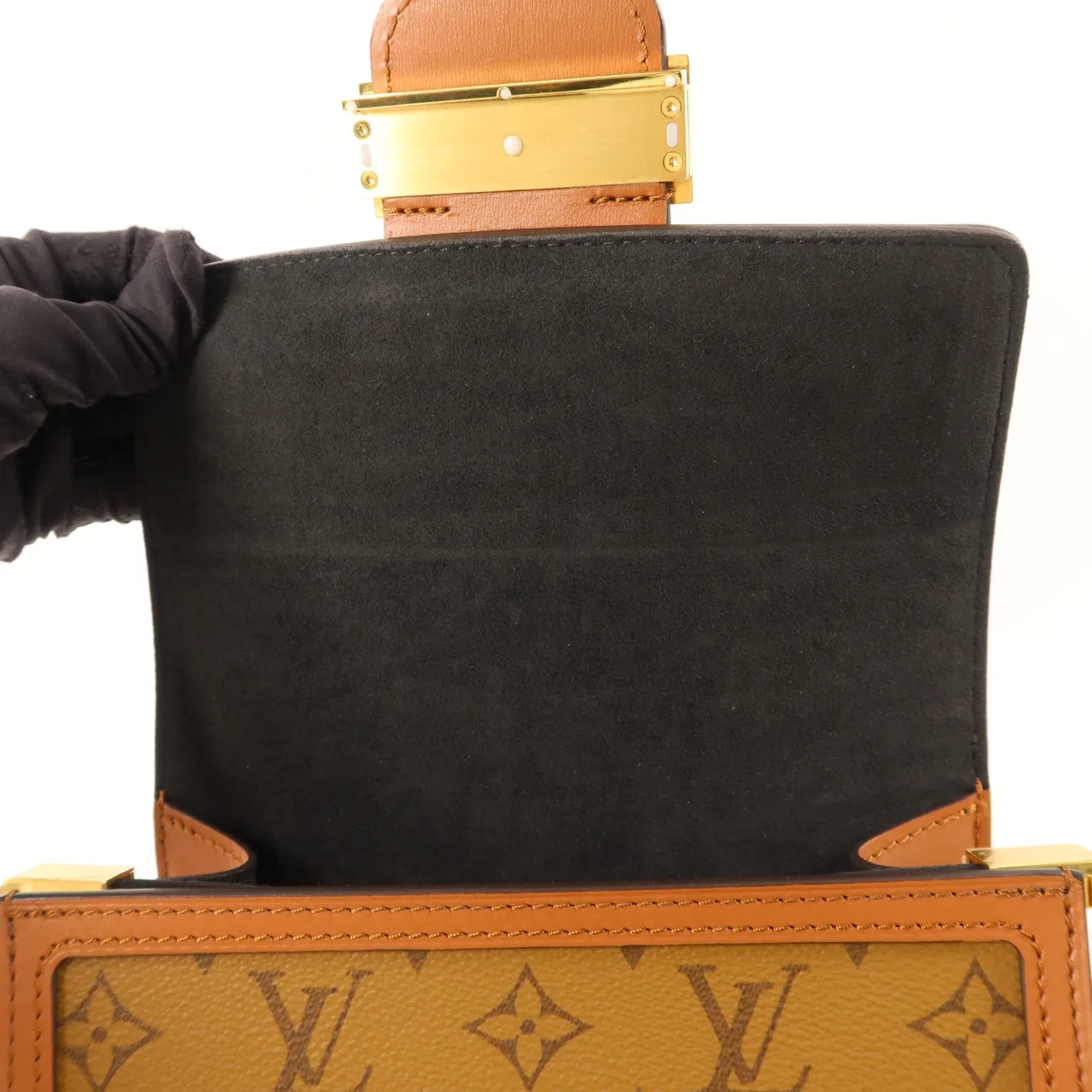 LOUIS VUITTON Mini Dauphine M45959 Shoulder Bag Coated Canvas 棕色 / Brown/Marron Coated Canvas Rank A - Thumbnail 10