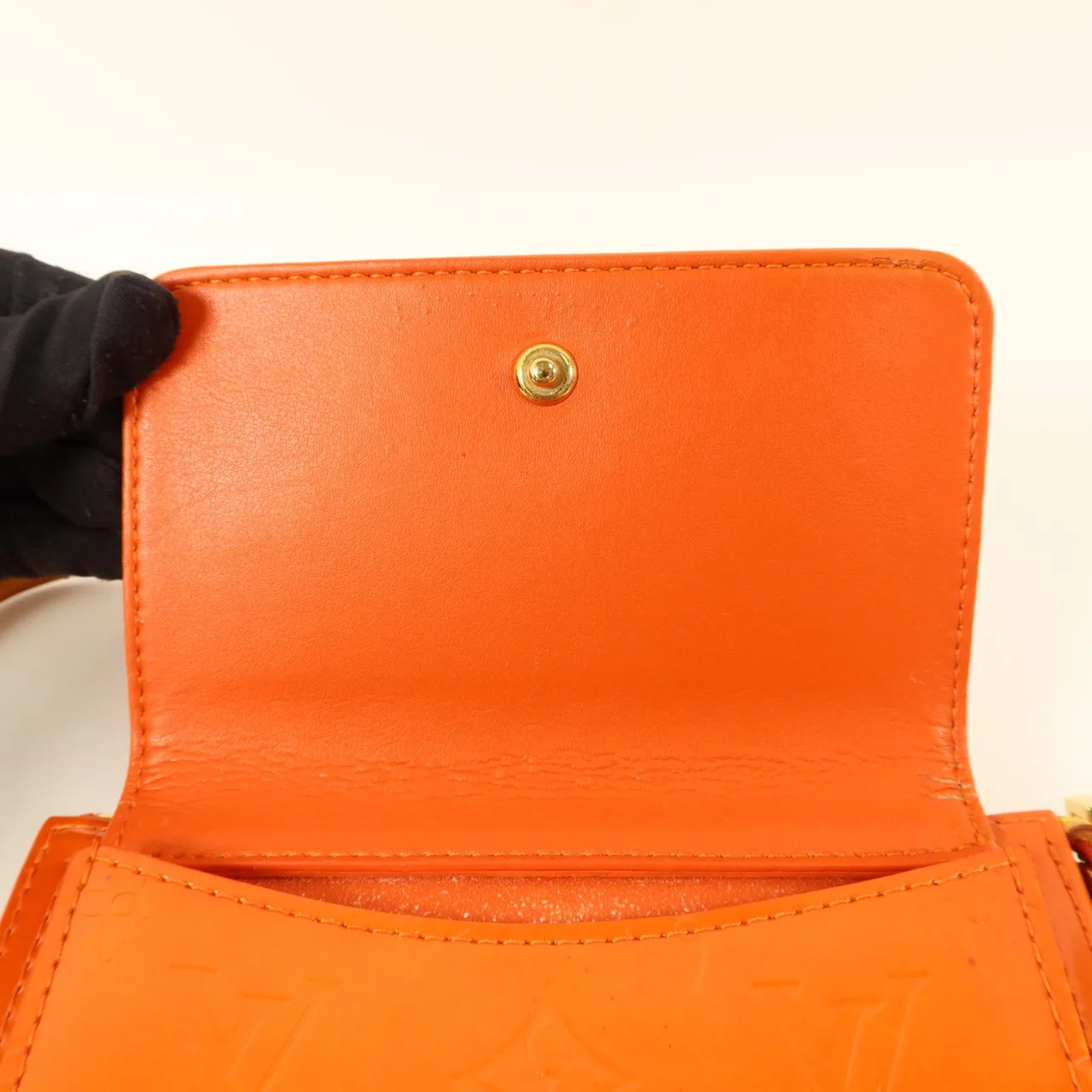 LOUIS VUITTON Motto M91137 肩背包 皮革 橘色 / Orange 皮革 中古品C - 縮圖 12