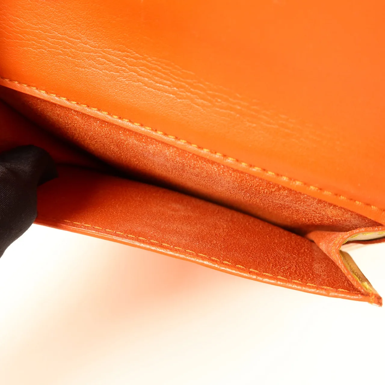 LOUIS VUITTON Motto M91137 肩背包 皮革 橘色 / Orange 皮革 中古品C - 縮圖 17