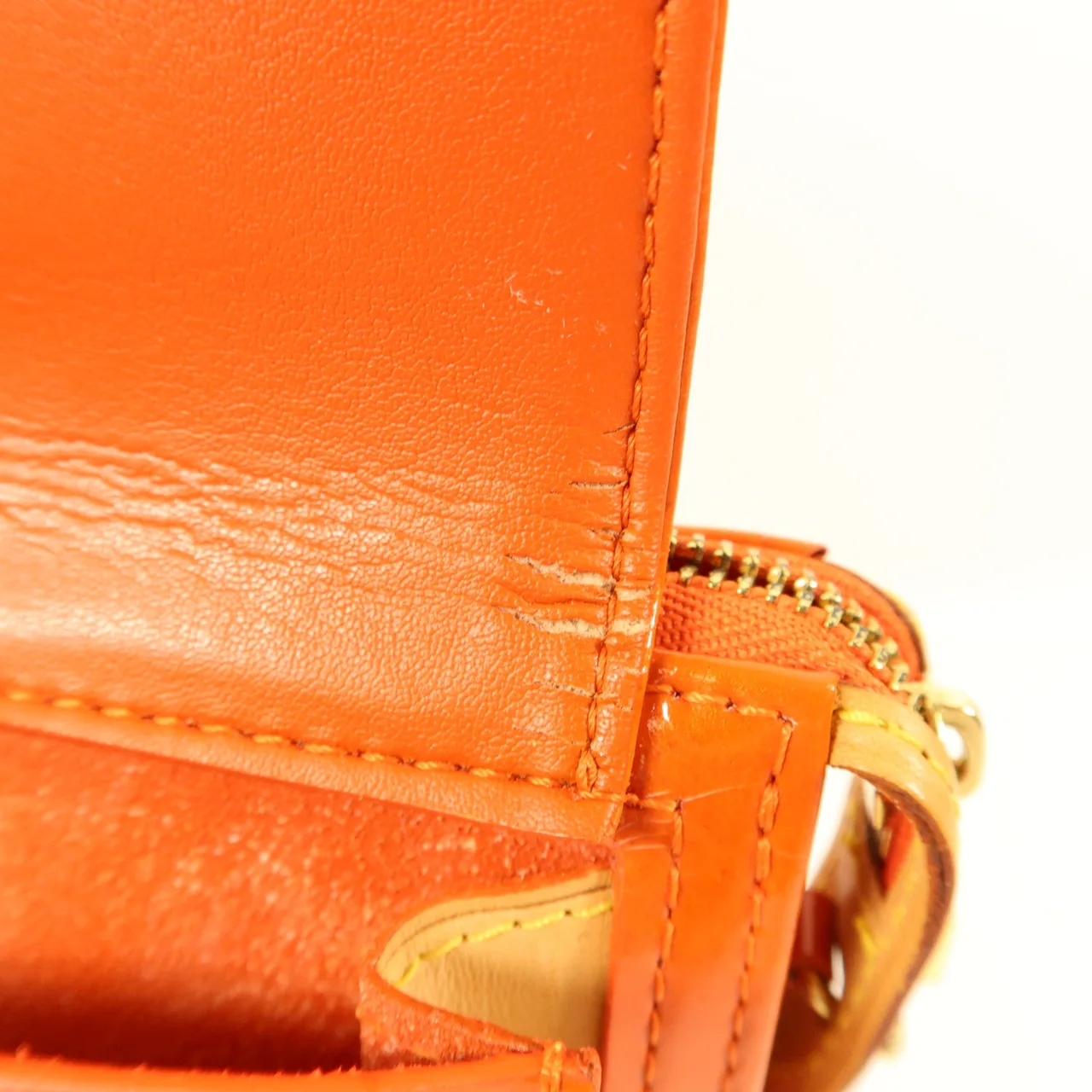 LOUIS VUITTON Motto M91137 肩背包 皮革 橘色 / Orange 皮革 中古品C - 縮圖 18