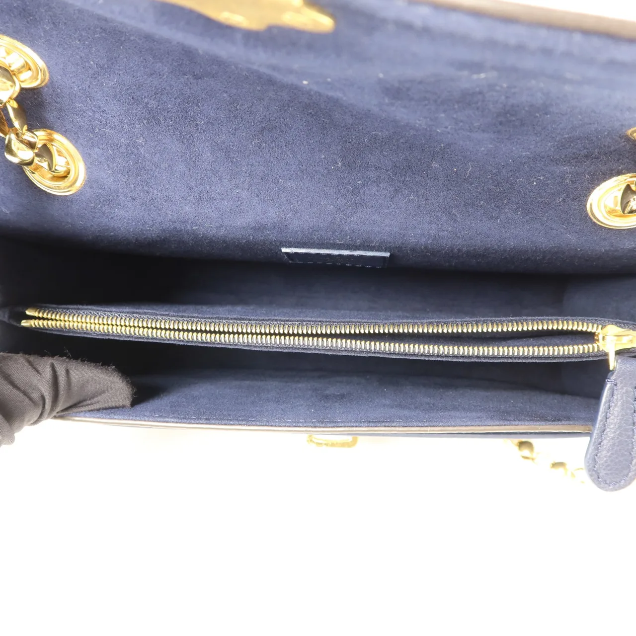 LOUIS VUITTON Victoire M44038 肩背包 塗層帆布 棕色 / 海軍藍 / Brown/Blue 塗層帆布 中古品A - 縮圖 5