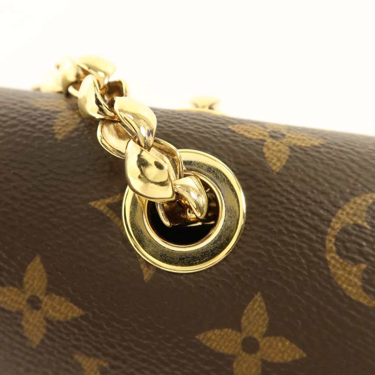 LOUIS VUITTON Victoire M44038 肩背包 塗層帆布 棕色 / 海軍藍 / Brown/Blue 塗層帆布 中古品A - 縮圖 12