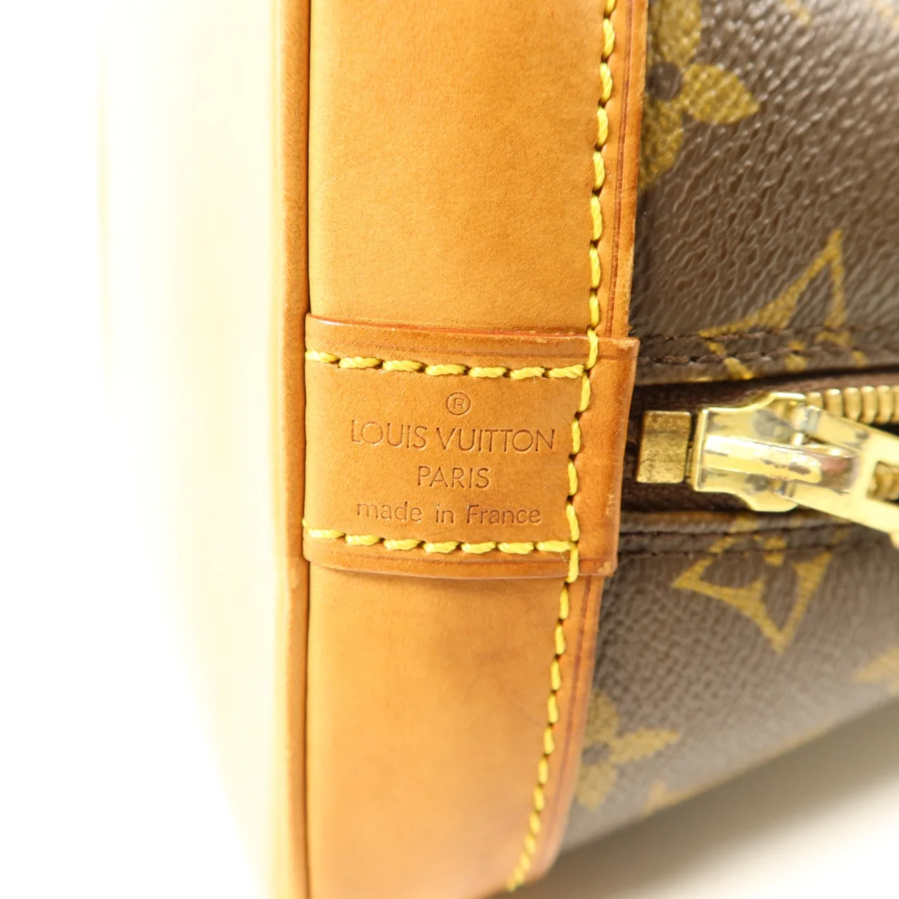 LOUIS VUITTON Alma M51130 Handbag Coated Canvas 棕色 / Brown Coated Canvas Rank C - Thumbnail 6