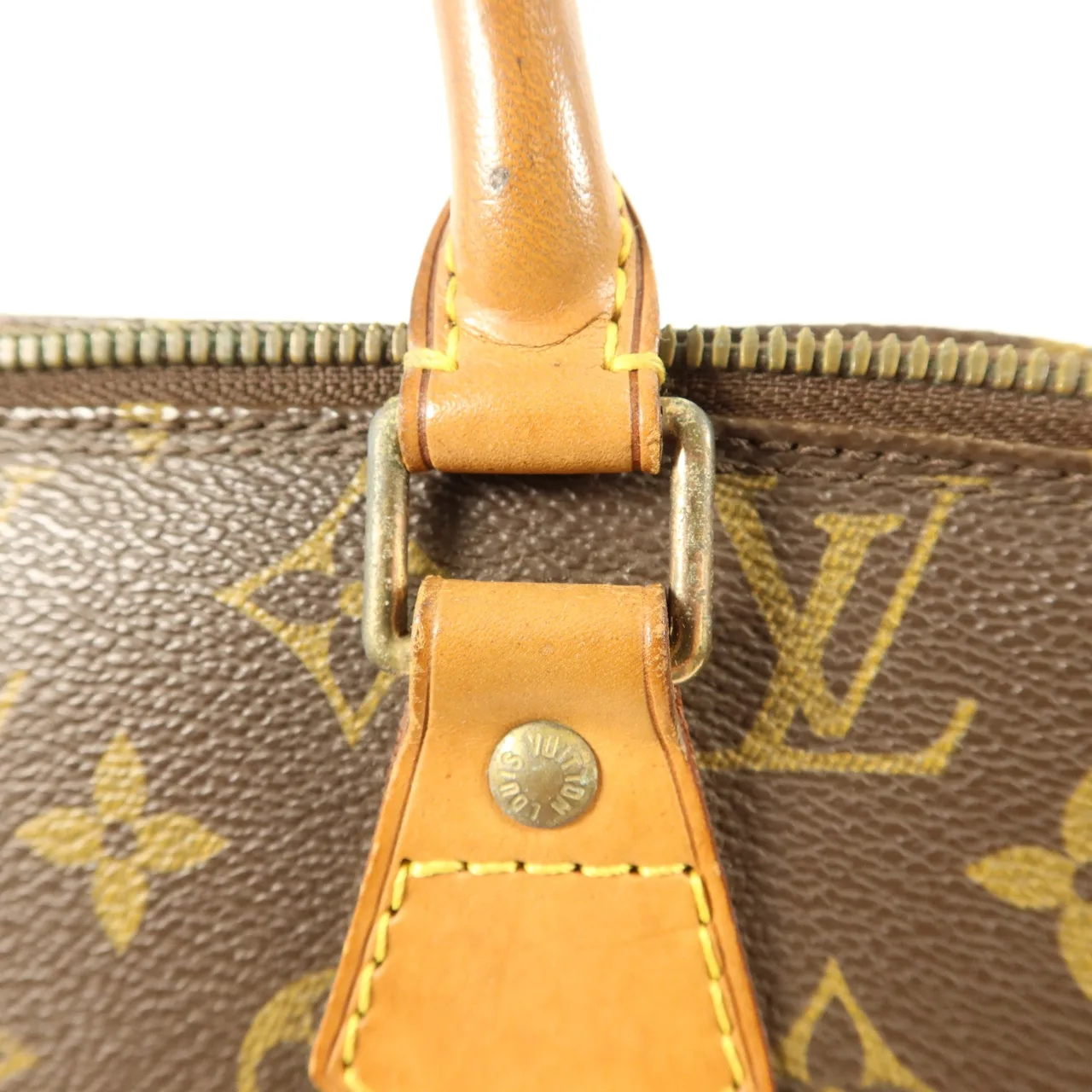 LOUIS VUITTON Alma M51130 Handbag Coated Canvas 棕色 / Brown Coated Canvas Rank C - Thumbnail 11