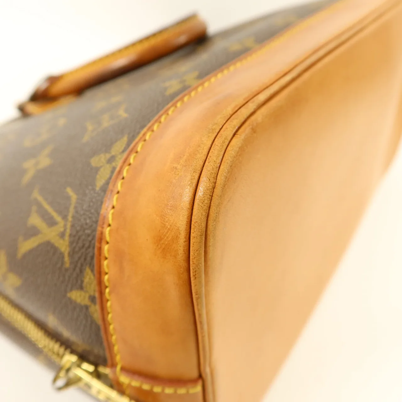 LOUIS VUITTON Alma M51130 Handbag Coated Canvas 棕色 / Brown Coated Canvas Rank C - Thumbnail 14