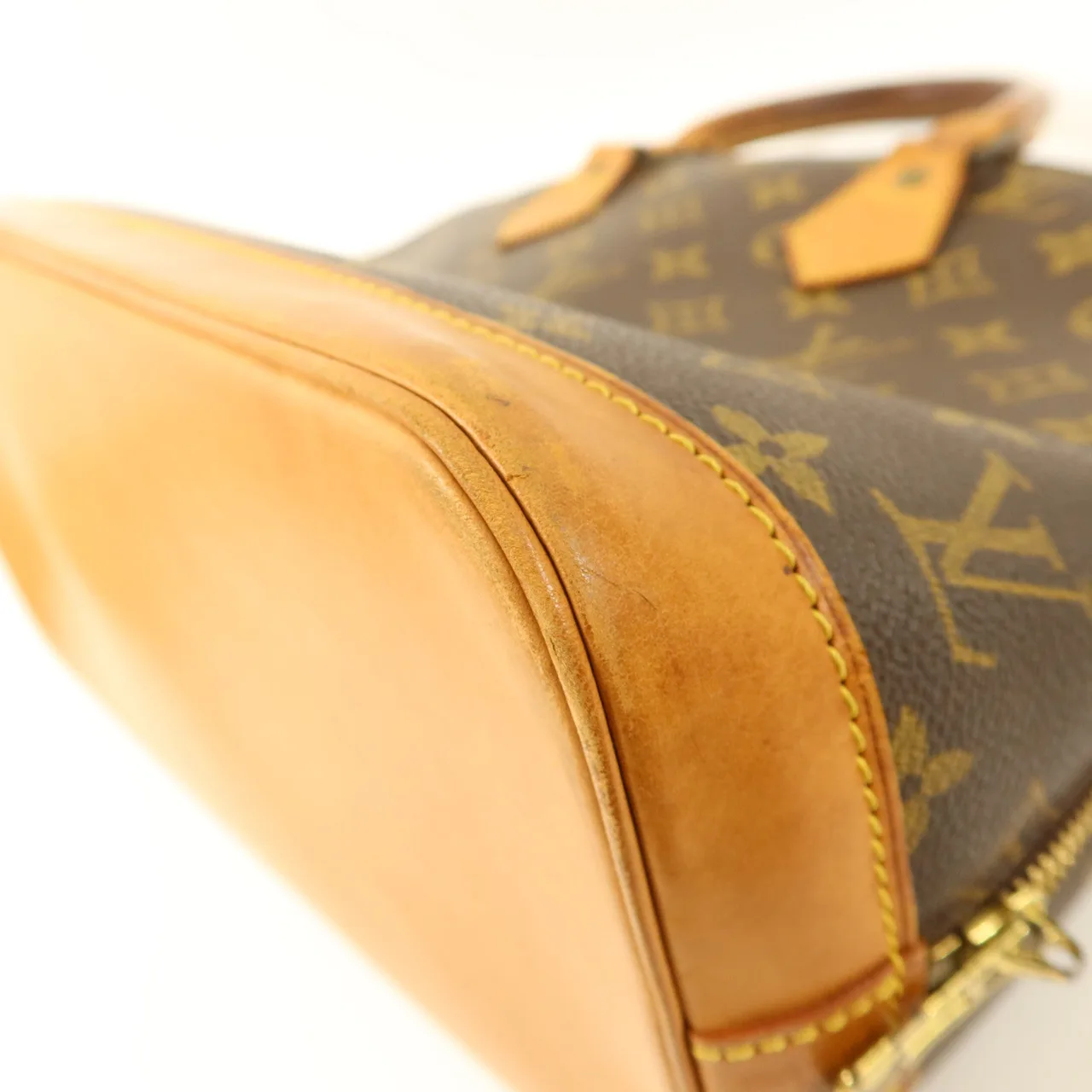 LOUIS VUITTON Alma M51130 Handbag Coated Canvas 棕色 / Brown Coated Canvas Rank C - Thumbnail 15