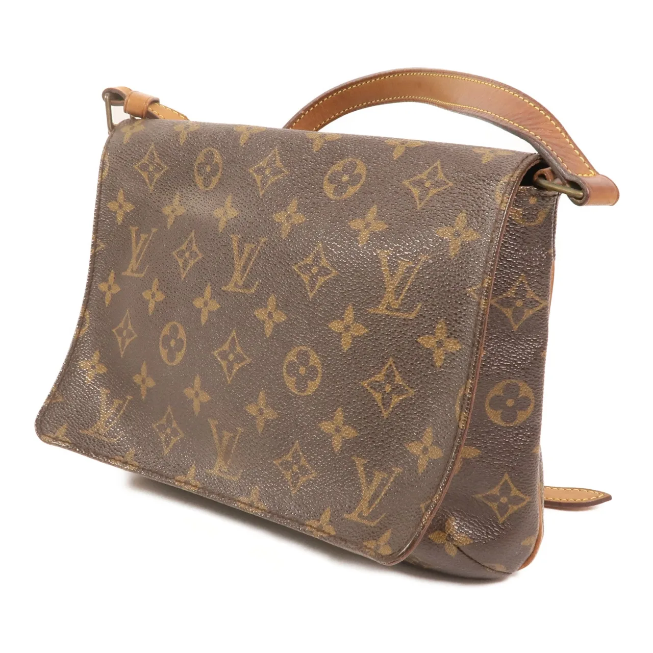 LOUIS VUITTON Musette Tango M51257 Shoulder Bag Coated Canvas 棕色 / Brown Coated Canvas Rank C - Thumbnail 3