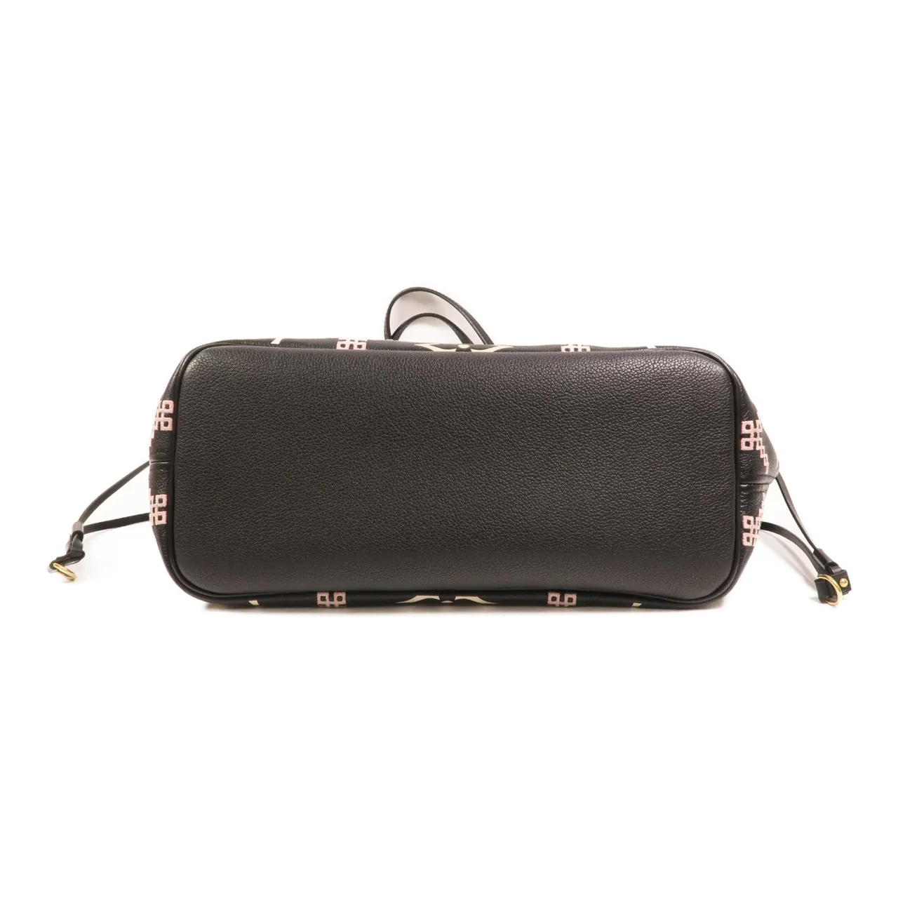 LOUIS VUITTON Neverfull M46040 Tote Bag Calfskin 黑色 / Black/Beige/Pink Calfskin Rank A - Thumbnail 4