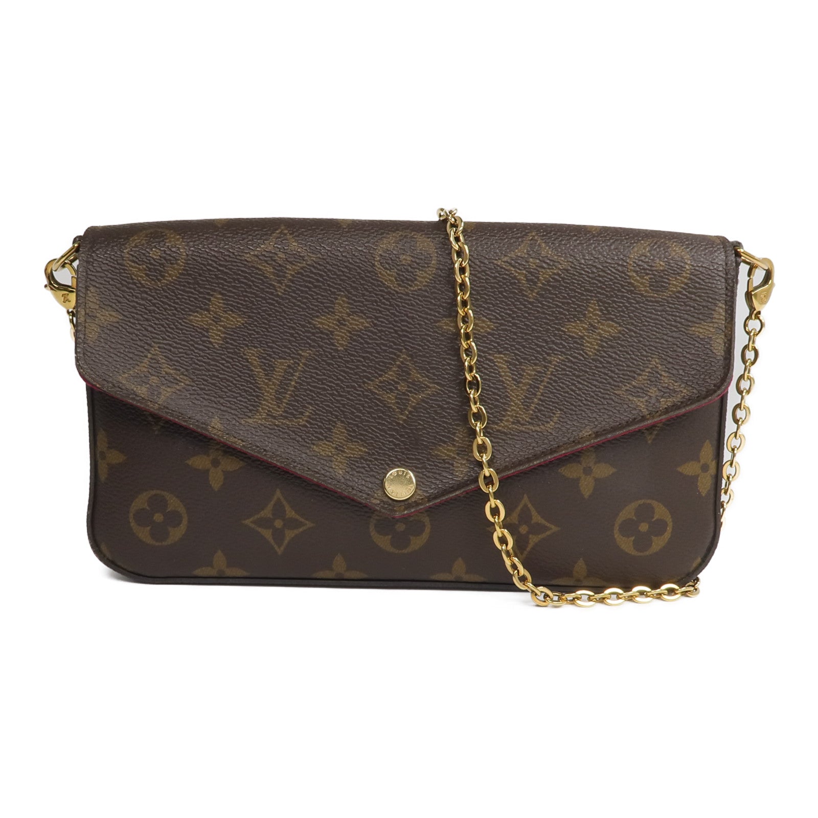 LOUIS VUITTON Felicie M61276 Shoulder Bag Coated Canvas