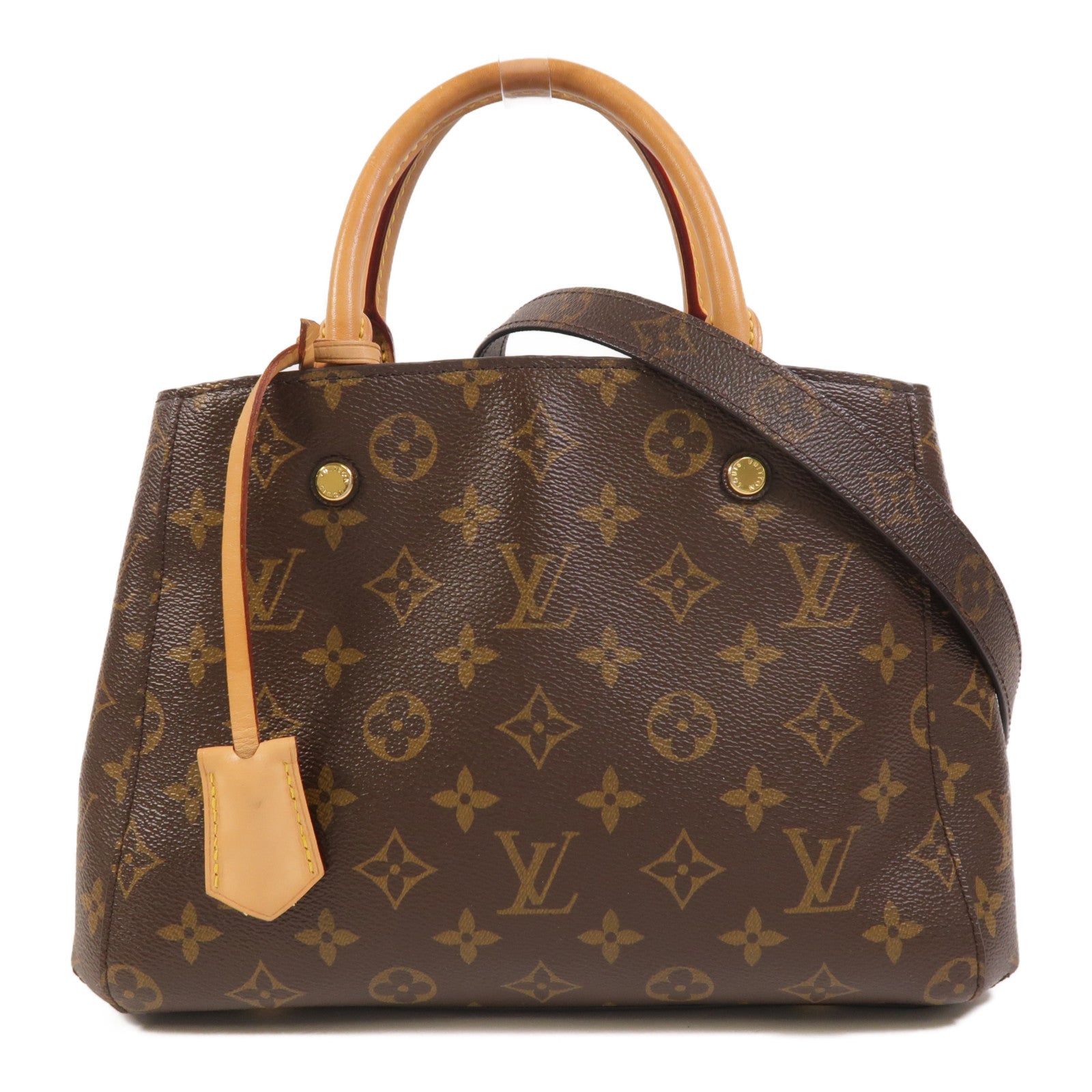 LOUIS VUITTON Montaigne M41055 2-Way Bag Coated Canvas