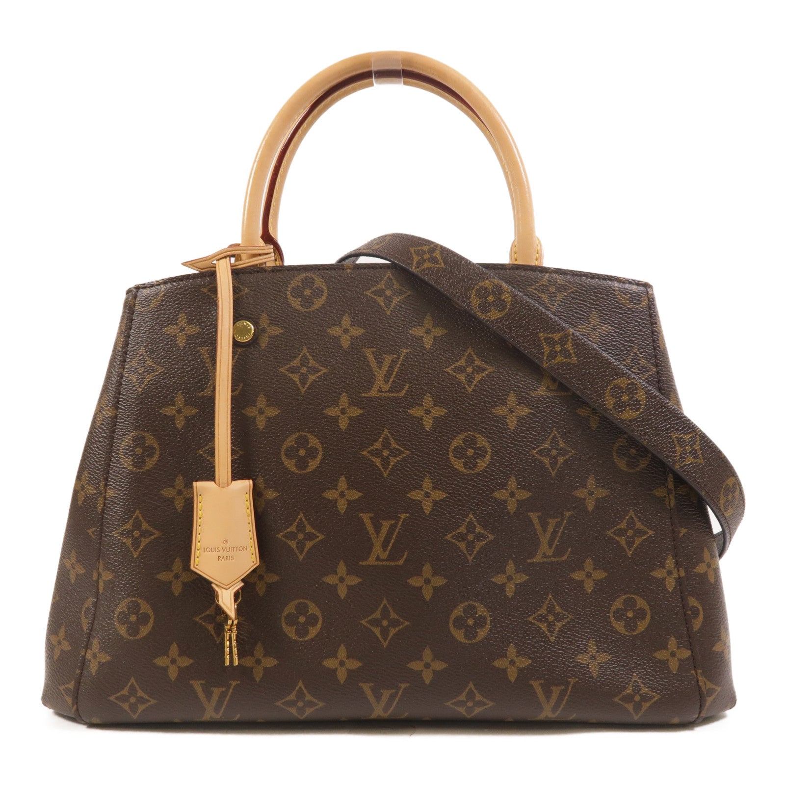 LOUIS VUITTON Montaigne M41056 2-Way Bag Coated Canvas