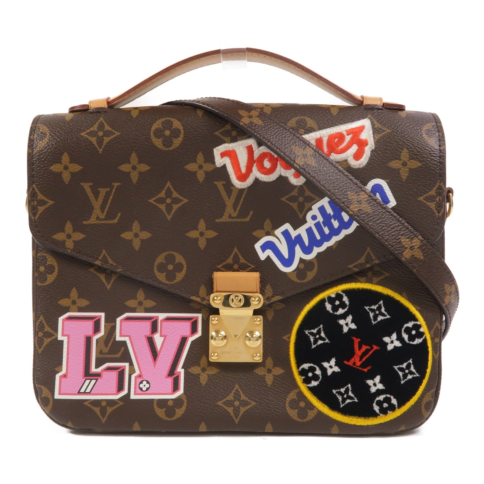 LOUIS VUITTON Pochette Metis M43991 2-Way Bag Coated Canvas