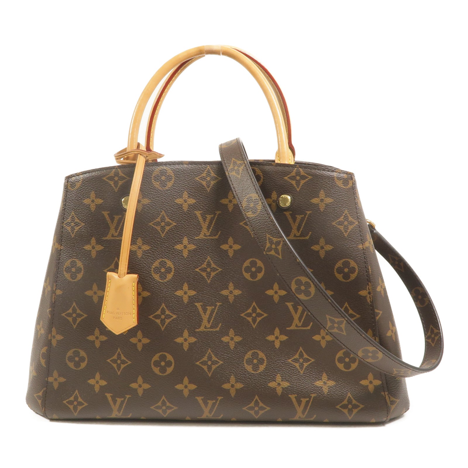 LOUIS VUITTON Montaigne M41056 2-Way Bag Coated Canvas