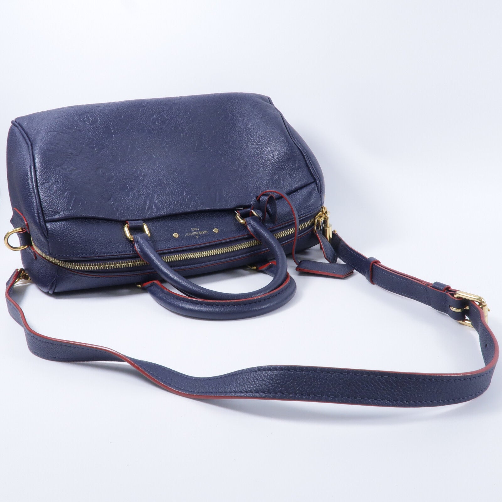 LOUIS VUITTON Speedy Bandouliere M43503 兩用包 牛皮 10