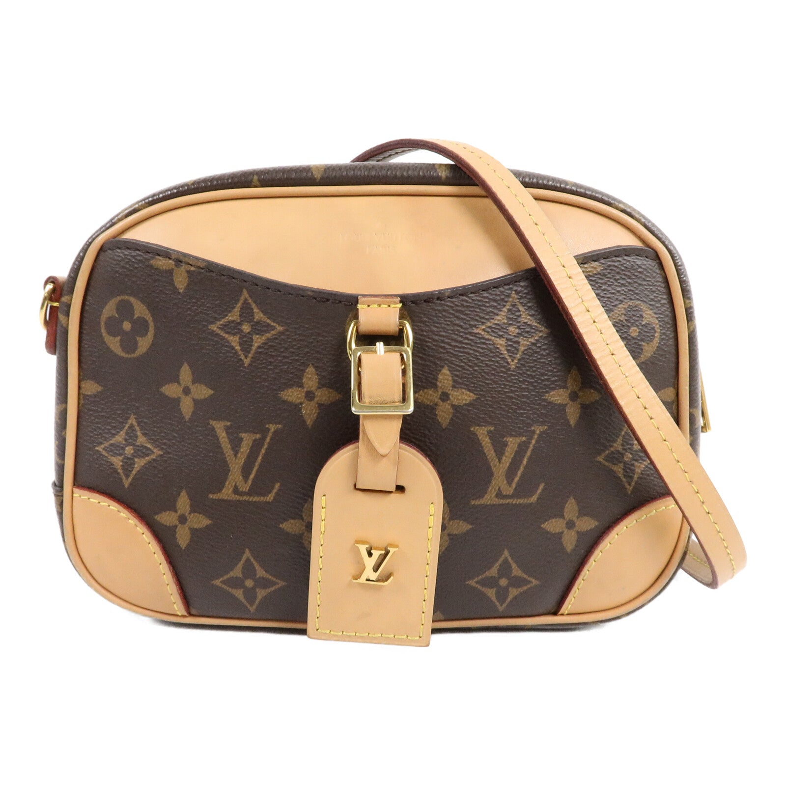 LOUIS VUITTON Deauville M45528 Shoulder Bag Coated Canvas