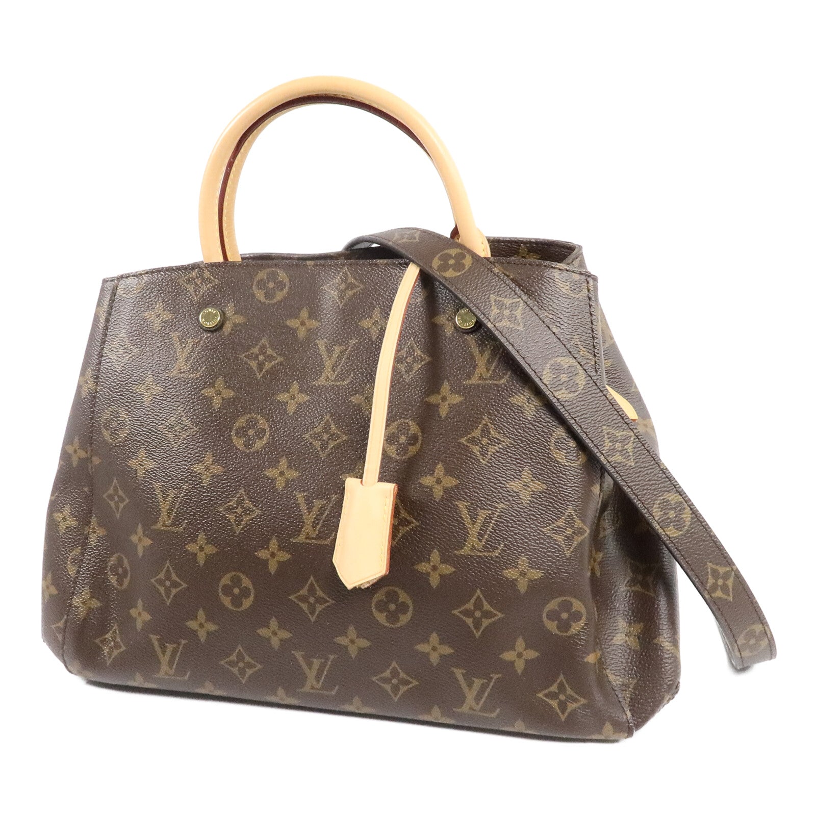 LOUIS VUITTON Montaigne M41056 2-Way Bag Coated Canvas 3