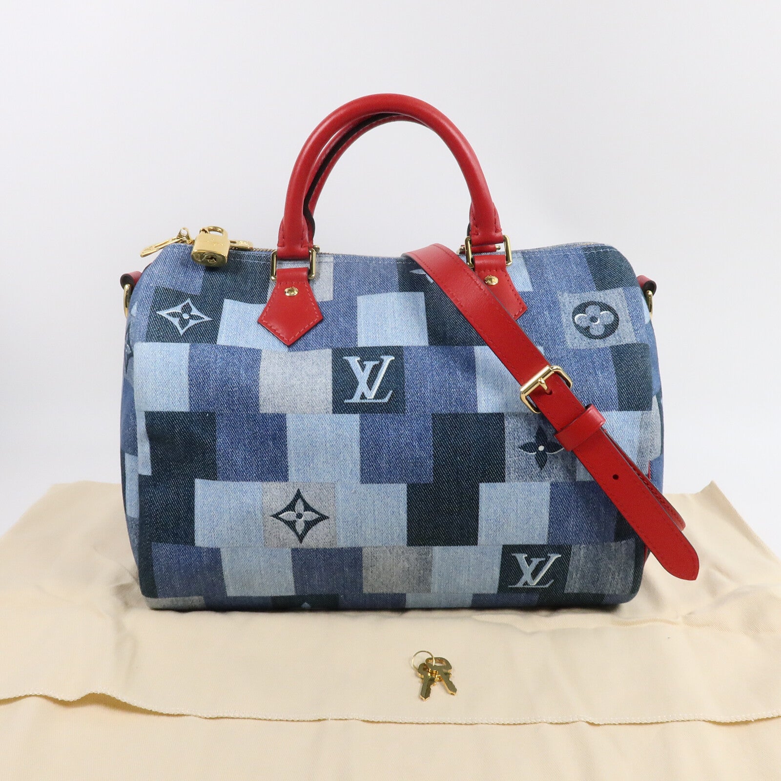 LOUIS VUITTON Speedy Bandouliere M45041 2-Way Bag Leather 10
