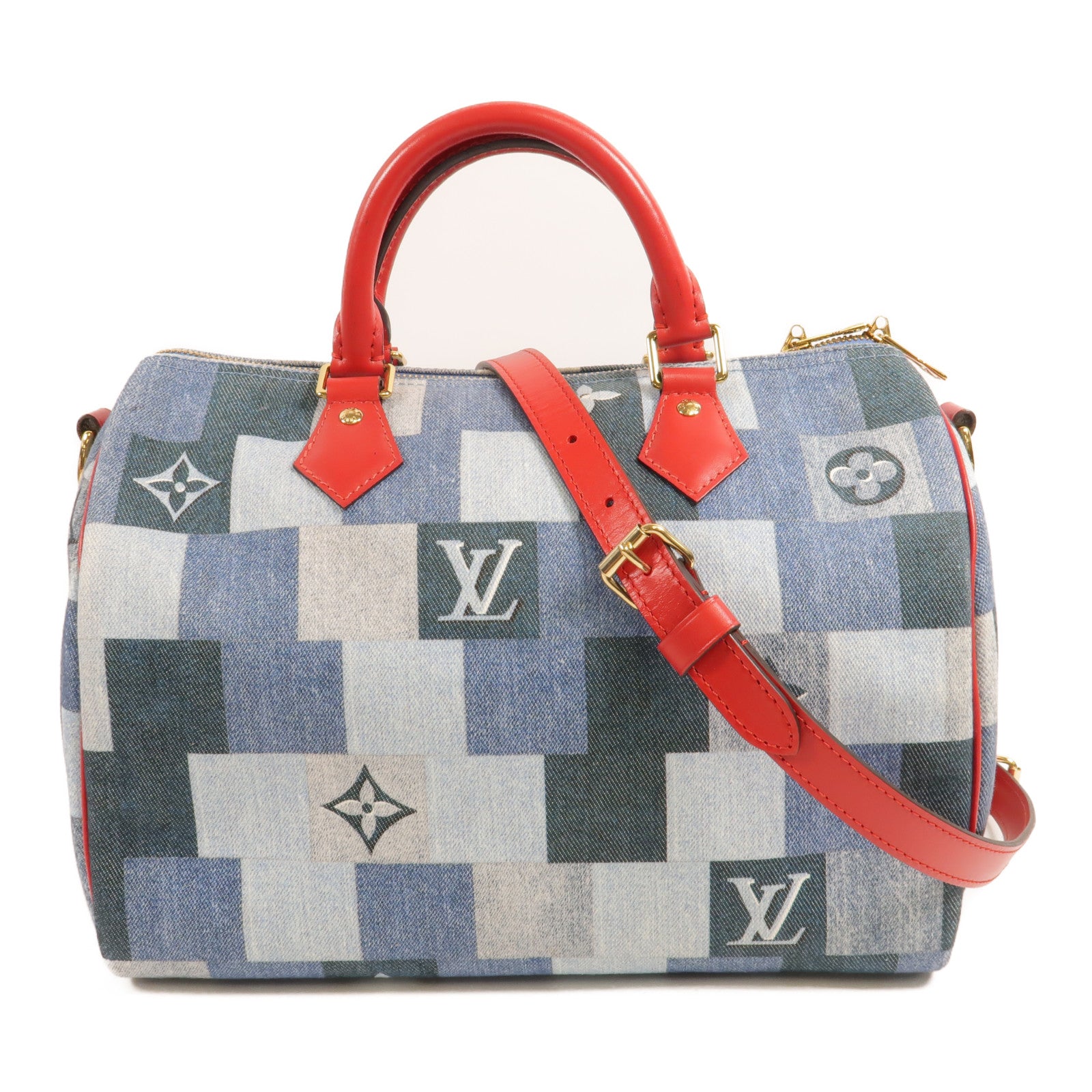 LOUIS VUITTON Speedy Bandouliere M45041 2-Way Bag denim