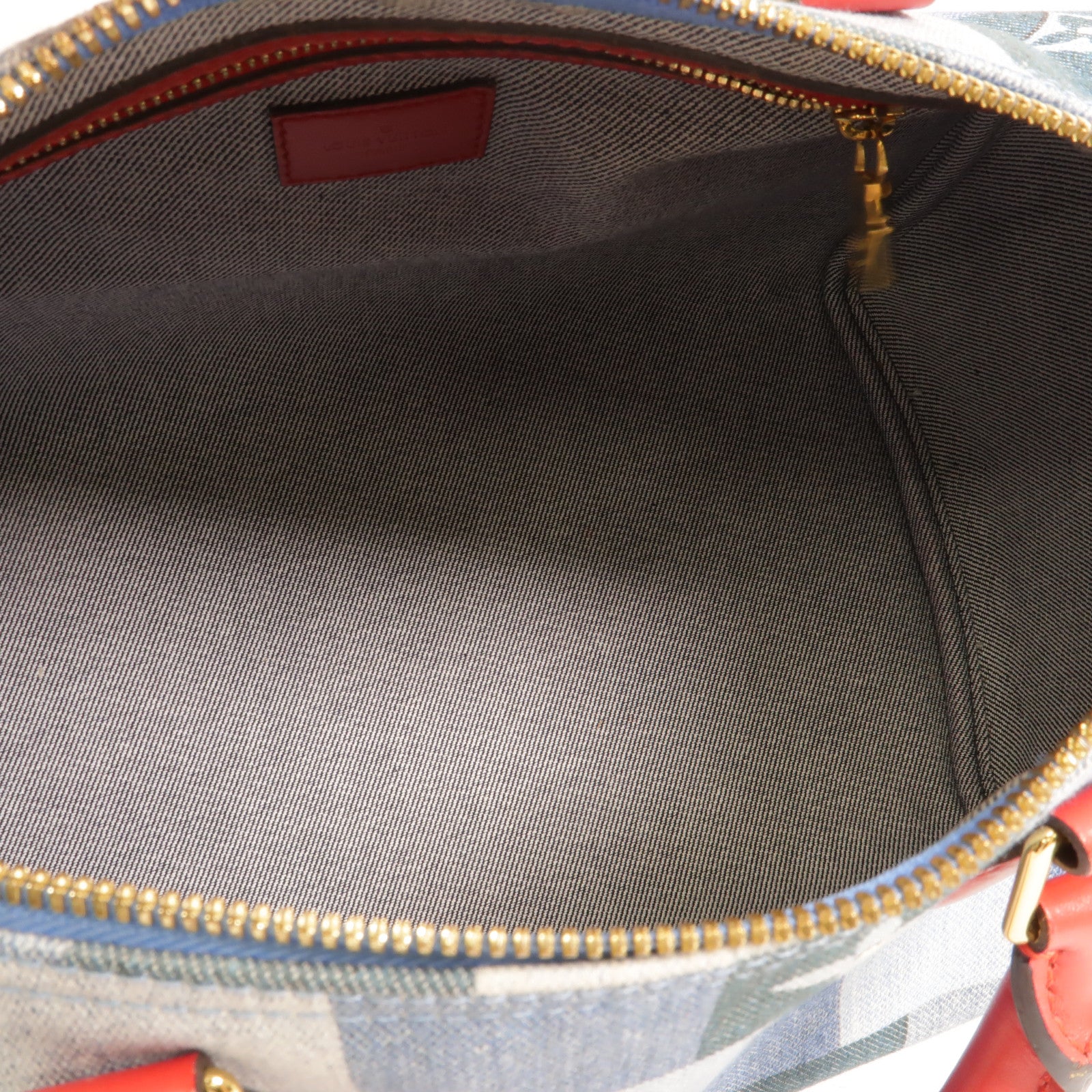 LOUIS VUITTON Speedy Bandouliere M45041 兩用包 denim 5
