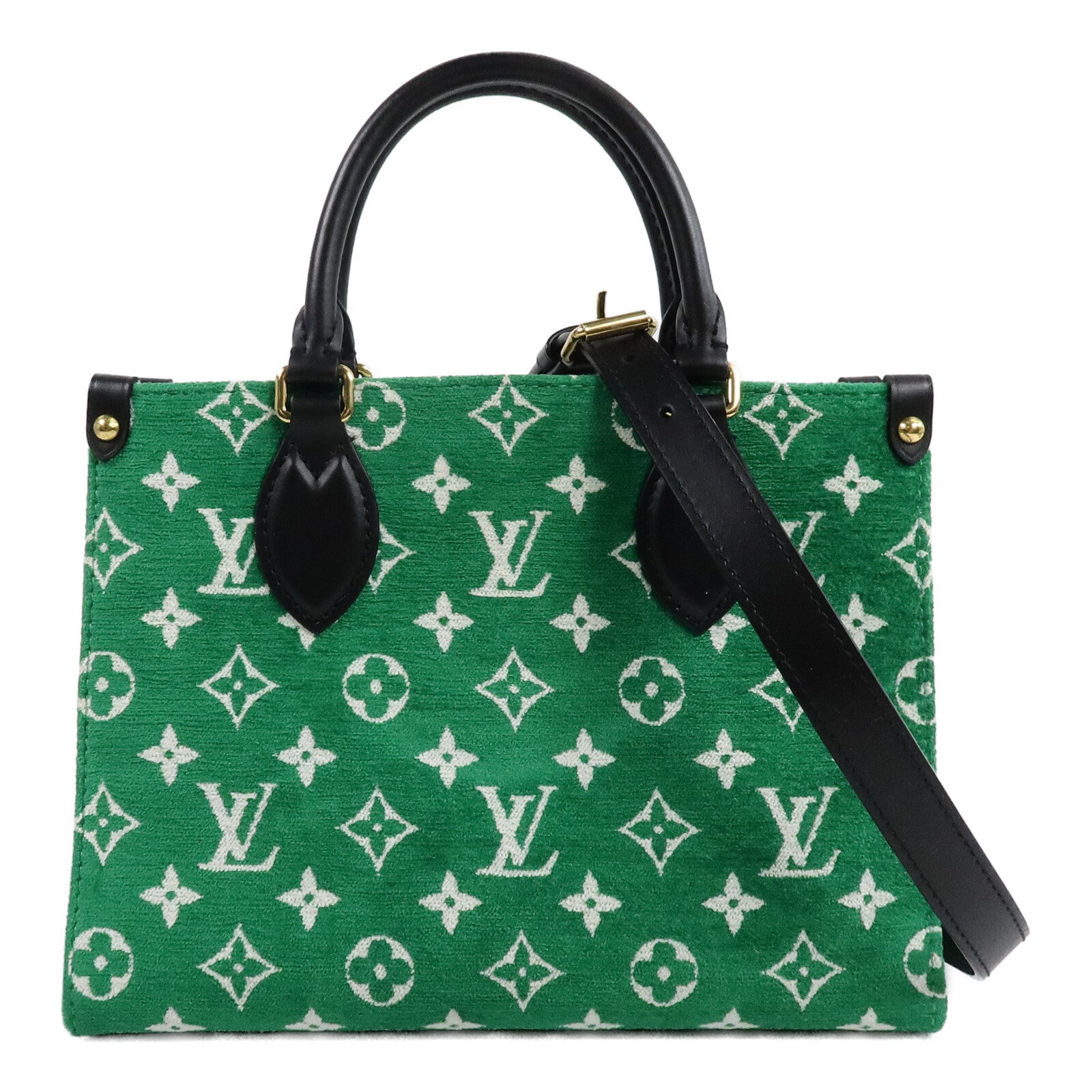 LOUIS VUITTON OnTheGo M46216 兩用包 x tufted velvet