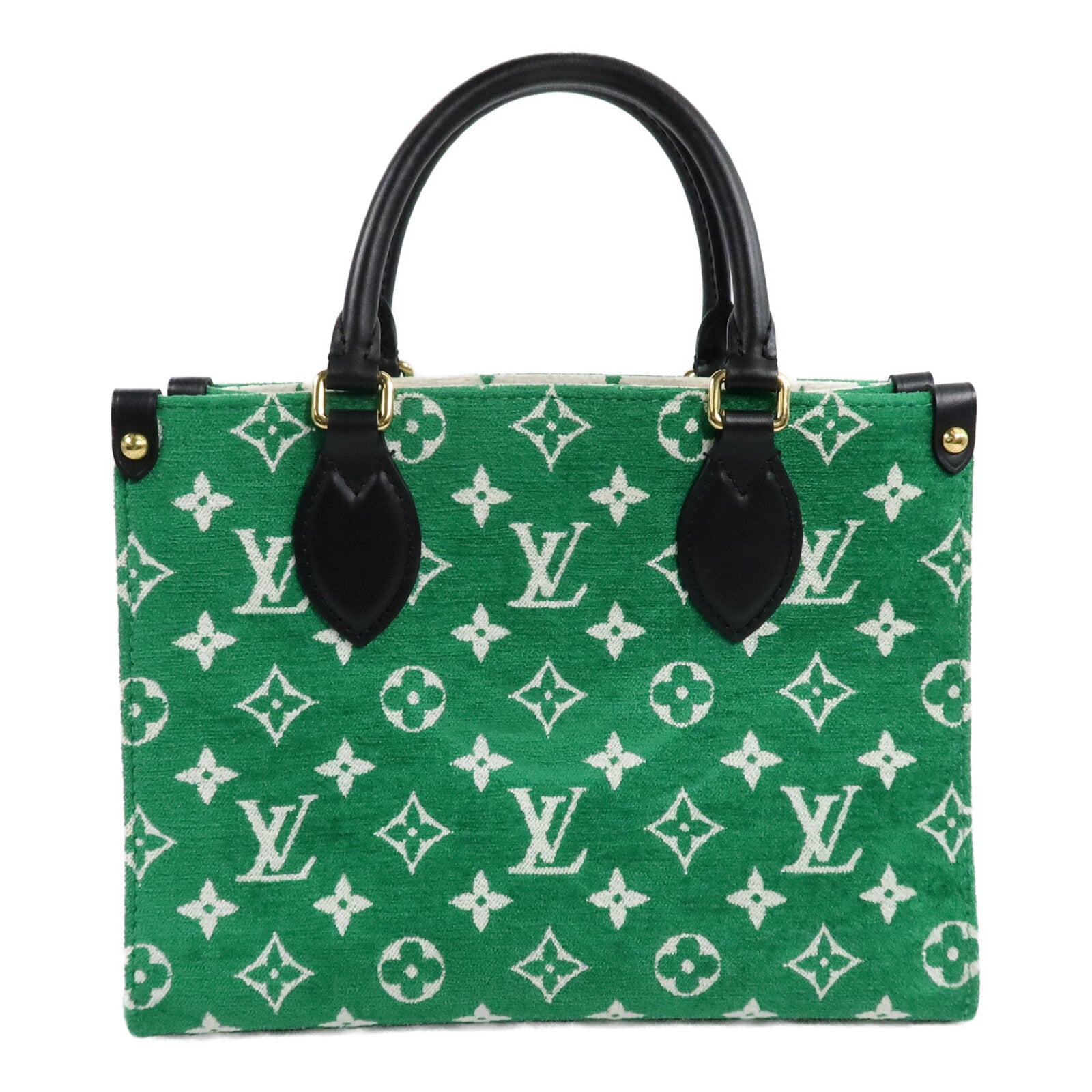 LOUIS VUITTON OnTheGo M46216 2-Way Bag x tufted velvet 2