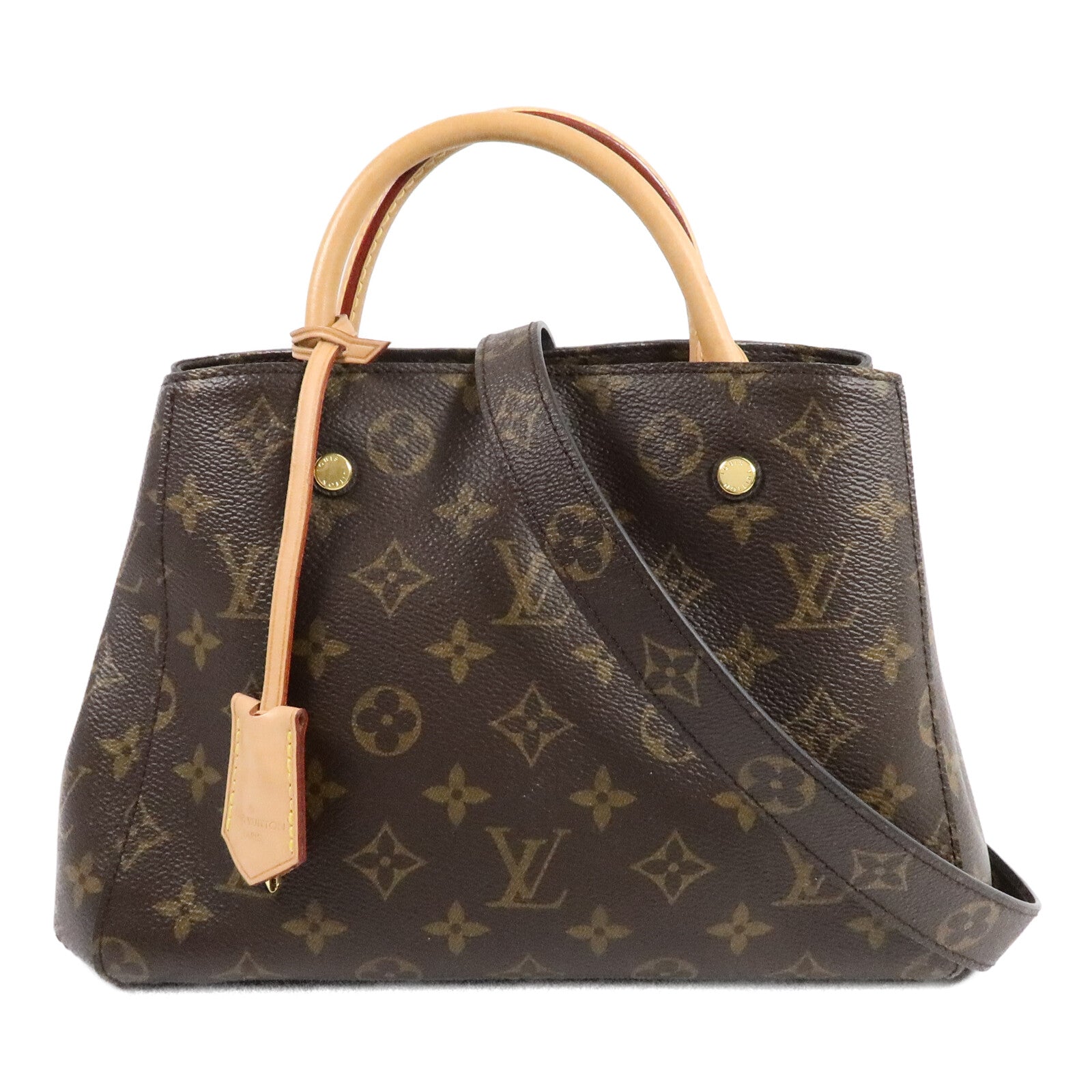 LOUIS VUITTON Montaigne M41055 2-Way Bag Coated Canvas