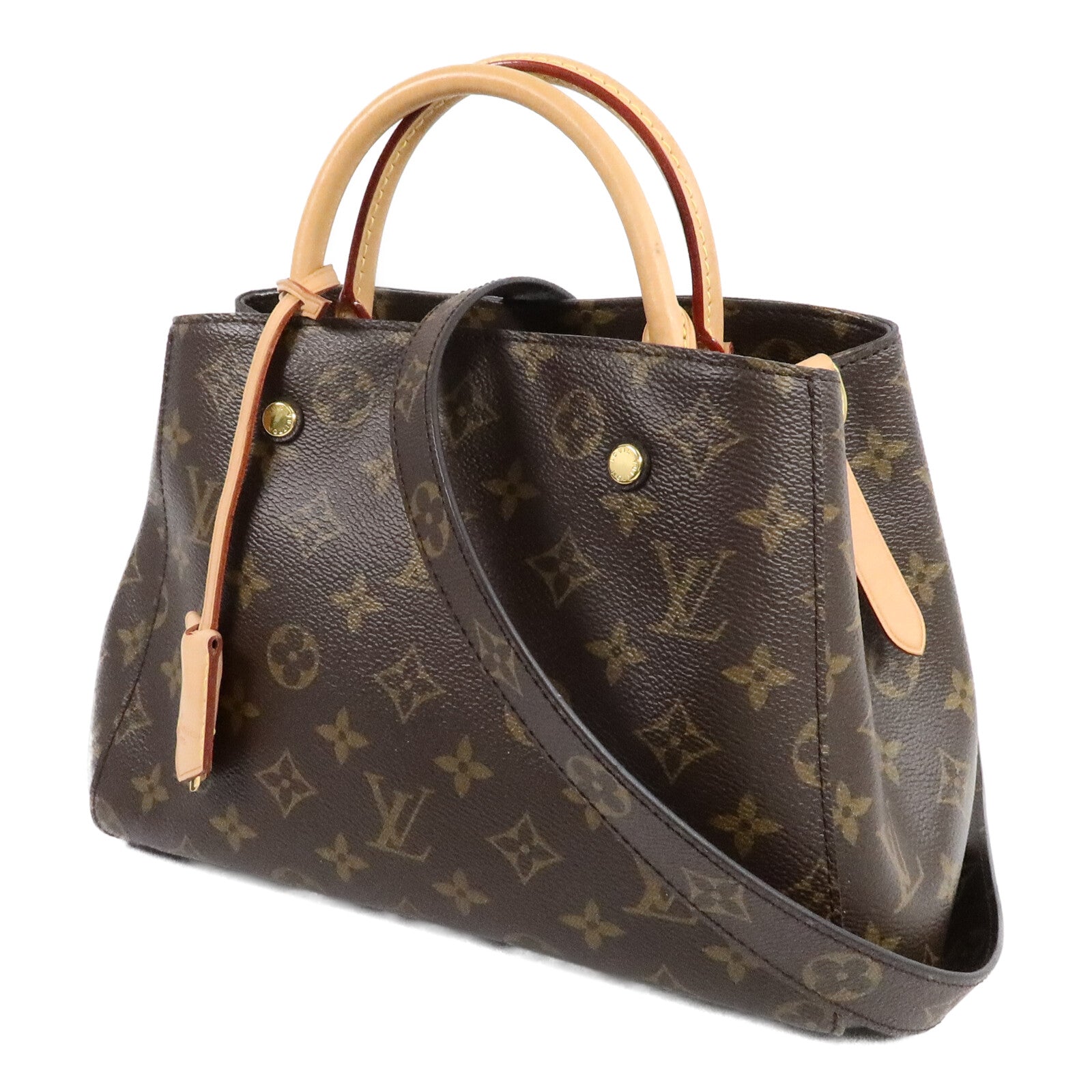 LOUIS VUITTON Montaigne M41055 2-Way Bag Coated Canvas 3