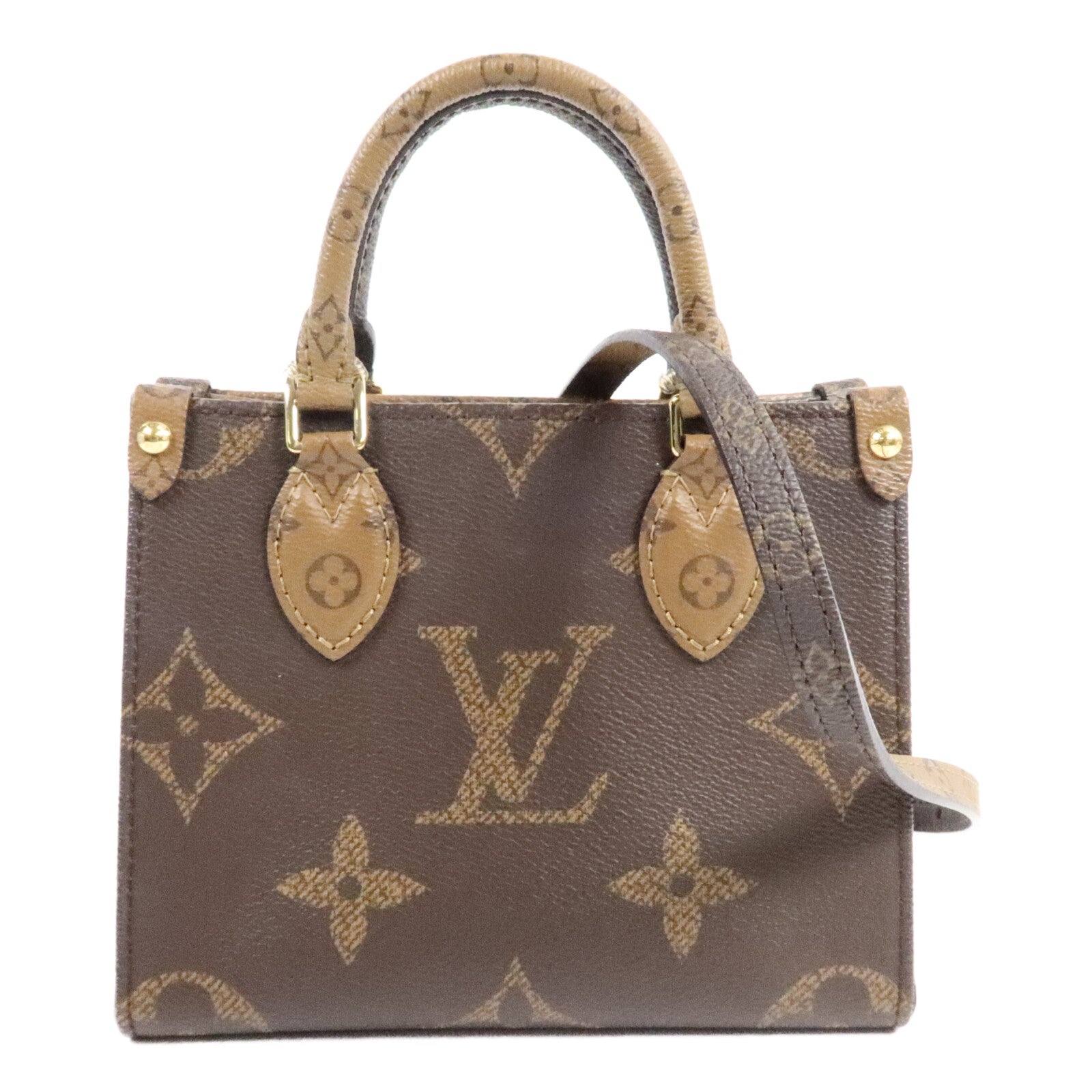 LOUIS VUITTON OnTheGo M46839 2-Way Bag Coated Canvas