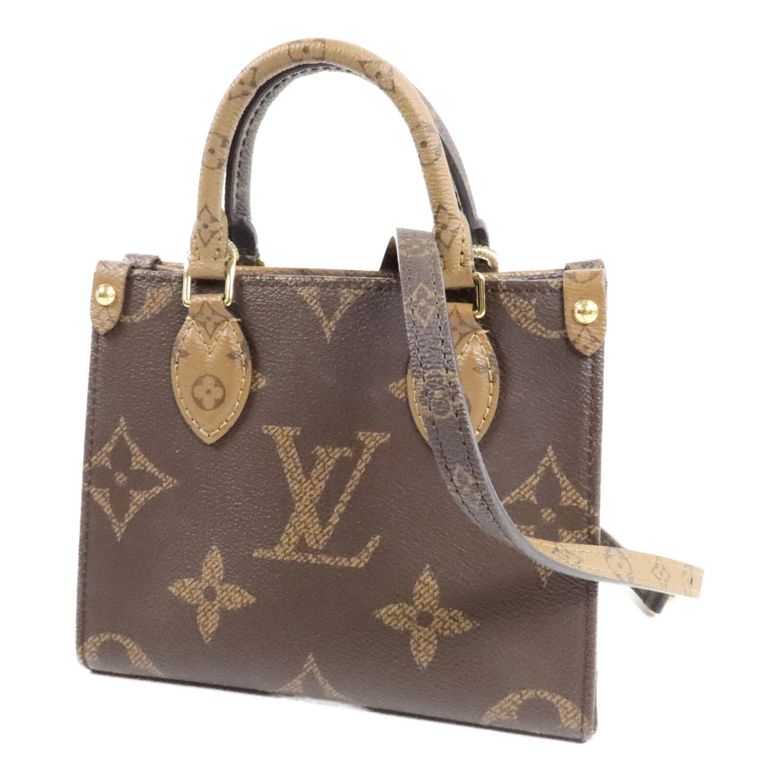 LOUIS VUITTON OnTheGo M46839 2-Way Bag Coated Canvas 3