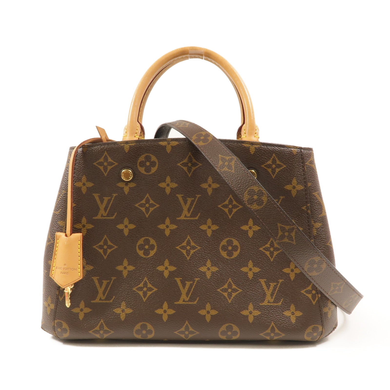 LOUIS VUITTON Montaigne M41055 2-Way Bag Coated Canvas