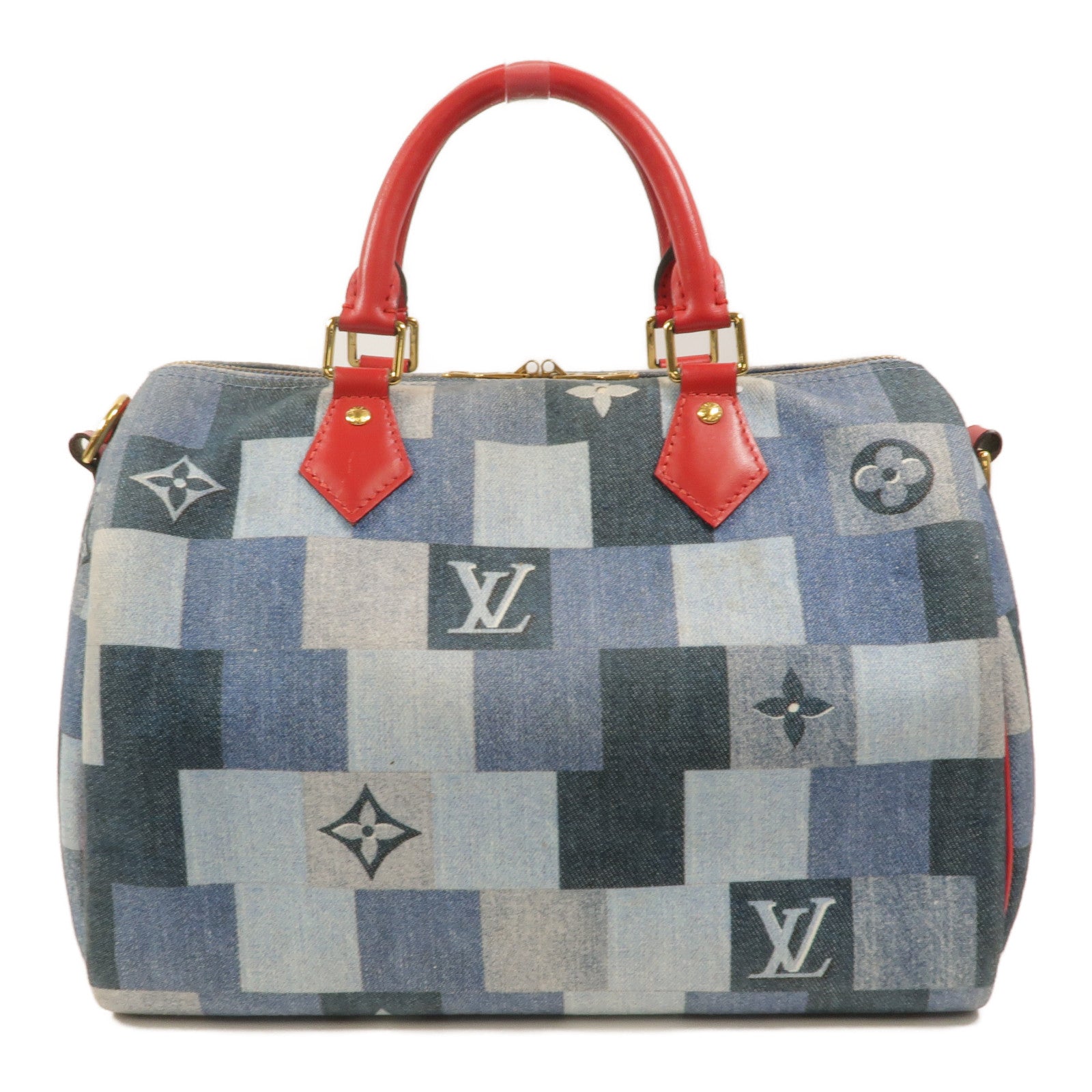 LOUIS VUITTON Speedy Bandouliere M45041 2-Way Bag denim 2