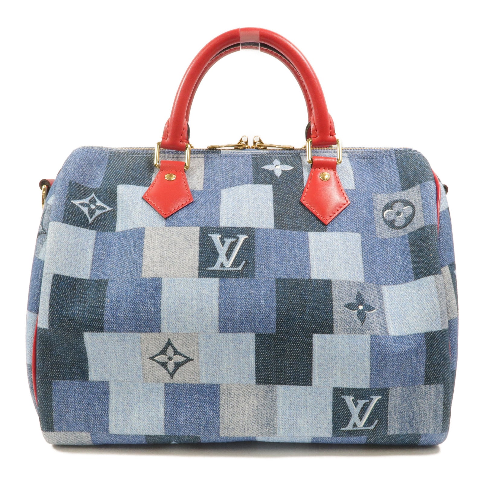 LOUIS VUITTON Speedy Bandouliere M45041 2-Way Bag denim 2