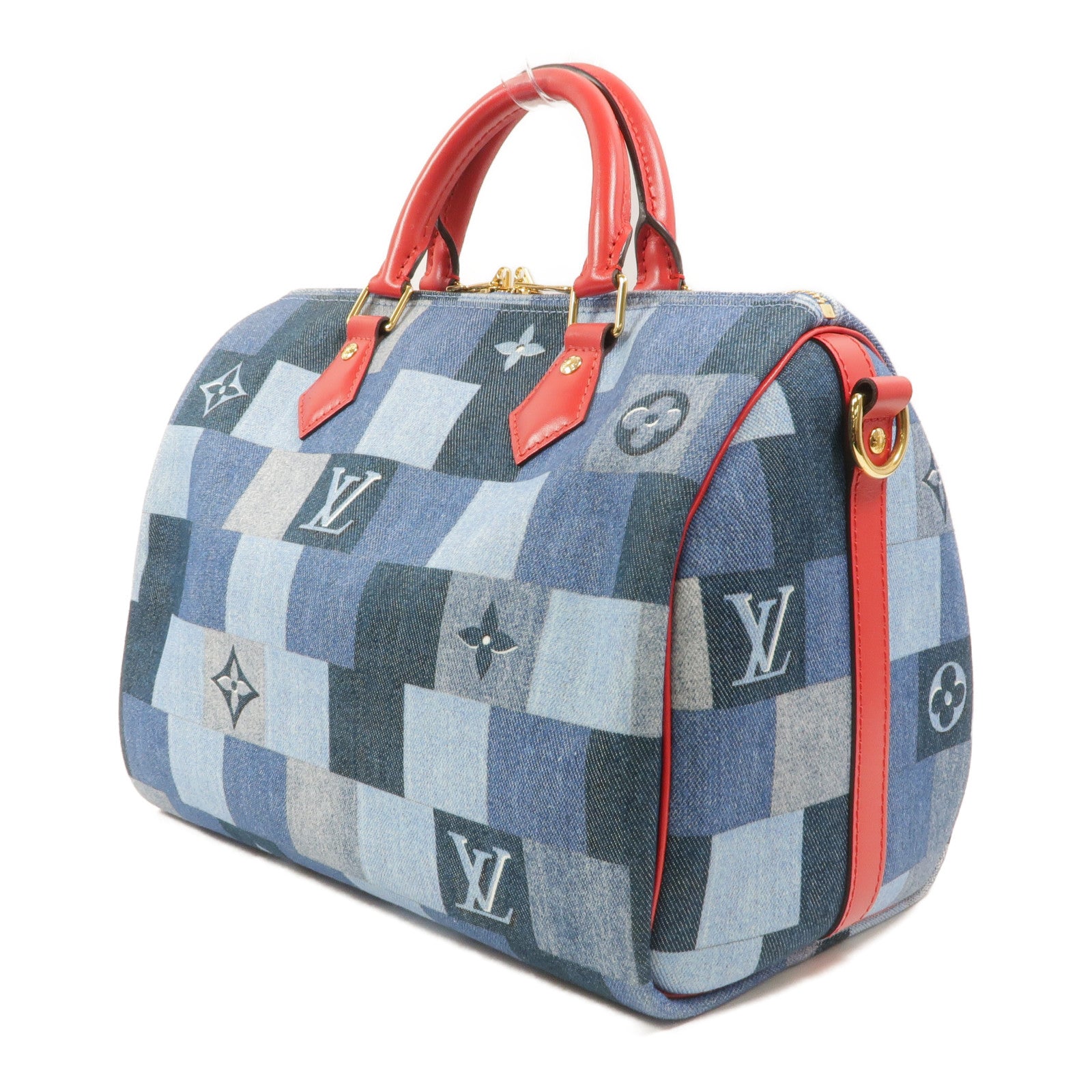 LOUIS VUITTON Speedy Bandouliere M45041 2-Way Bag denim 3