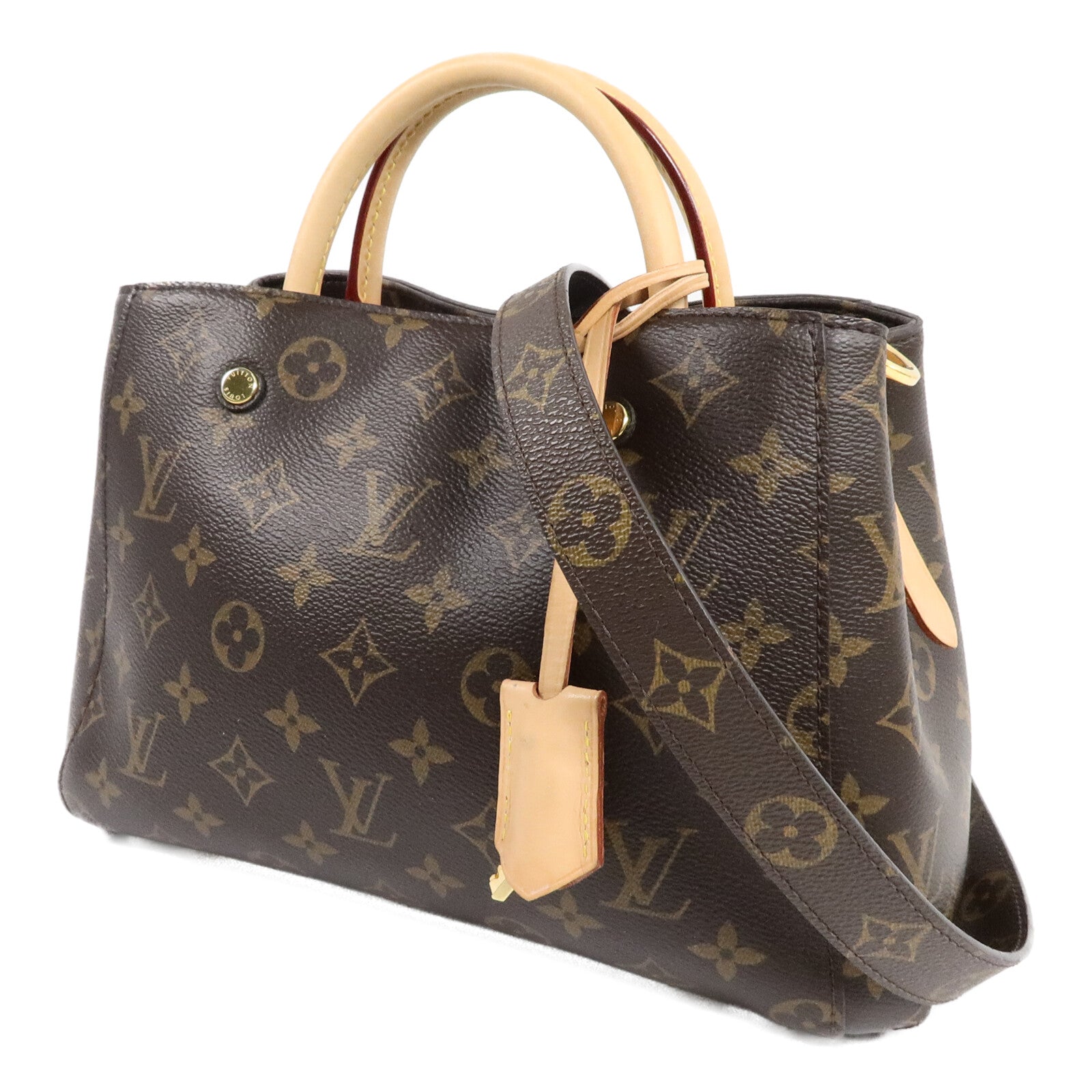 LOUIS VUITTON Montaigne M41055 2-Way Bag Coated Canvas 3