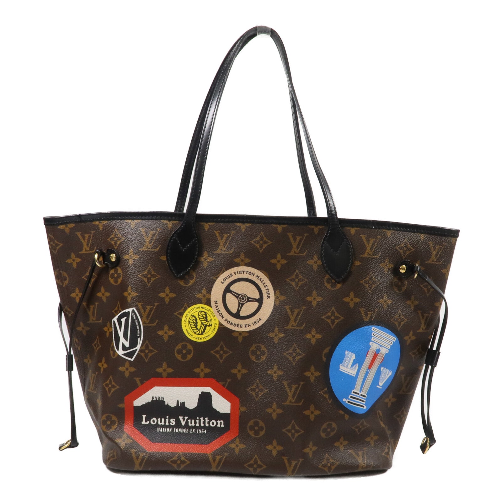LOUIS VUITTON Neverfull M42844 Tote Bag Coated Canvas