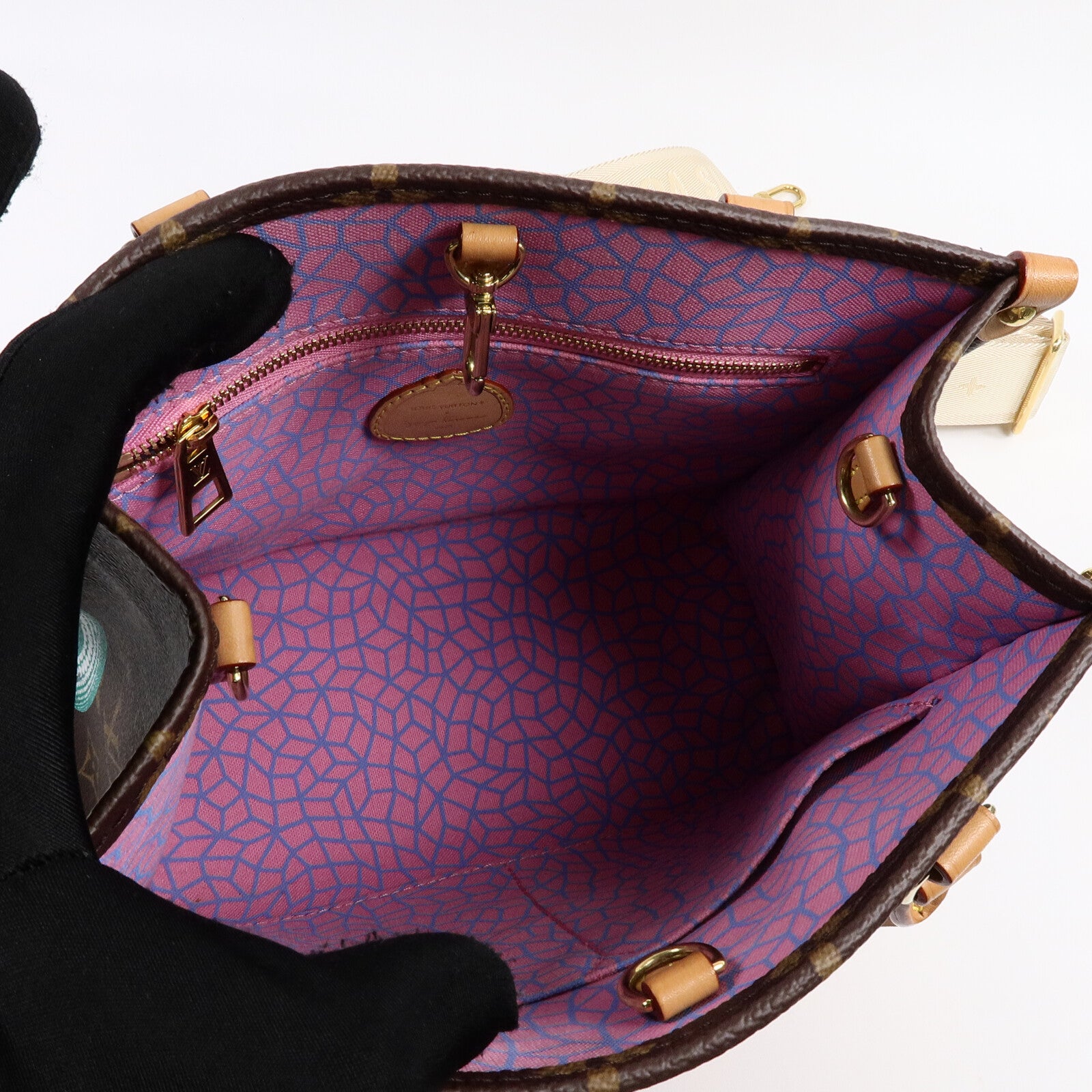 LOUIS VUITTON OnTheGo M46467 2-Way Bag Coated Canvas 5