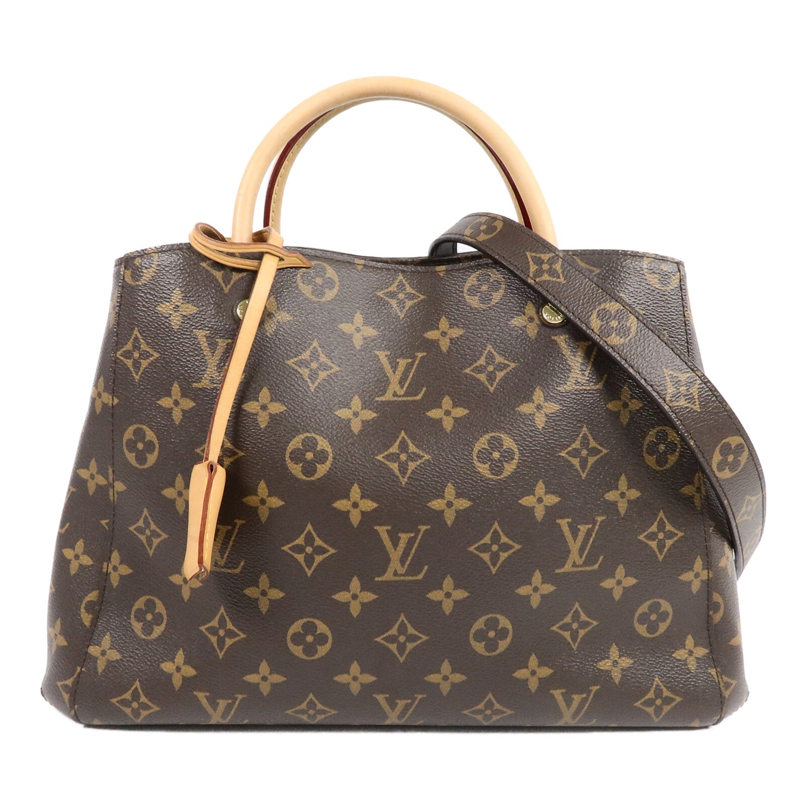 LOUIS VUITTON Montaigne M41056 2-Way Bag Coated Canvas