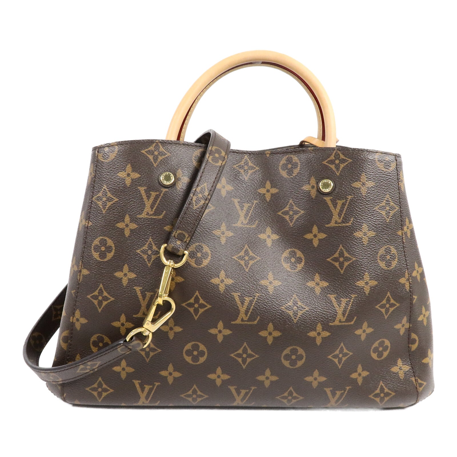 LOUIS VUITTON Montaigne M41056 2-Way Bag Coated Canvas 2