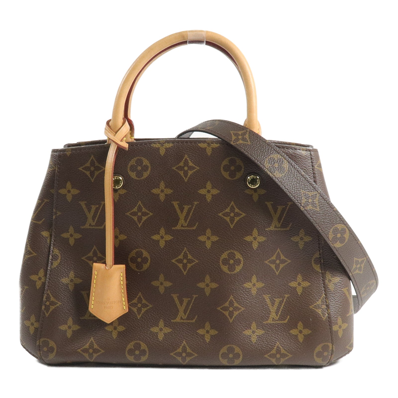 LOUIS VUITTON Montaigne M41055 2-Way Bag Coated Canvas