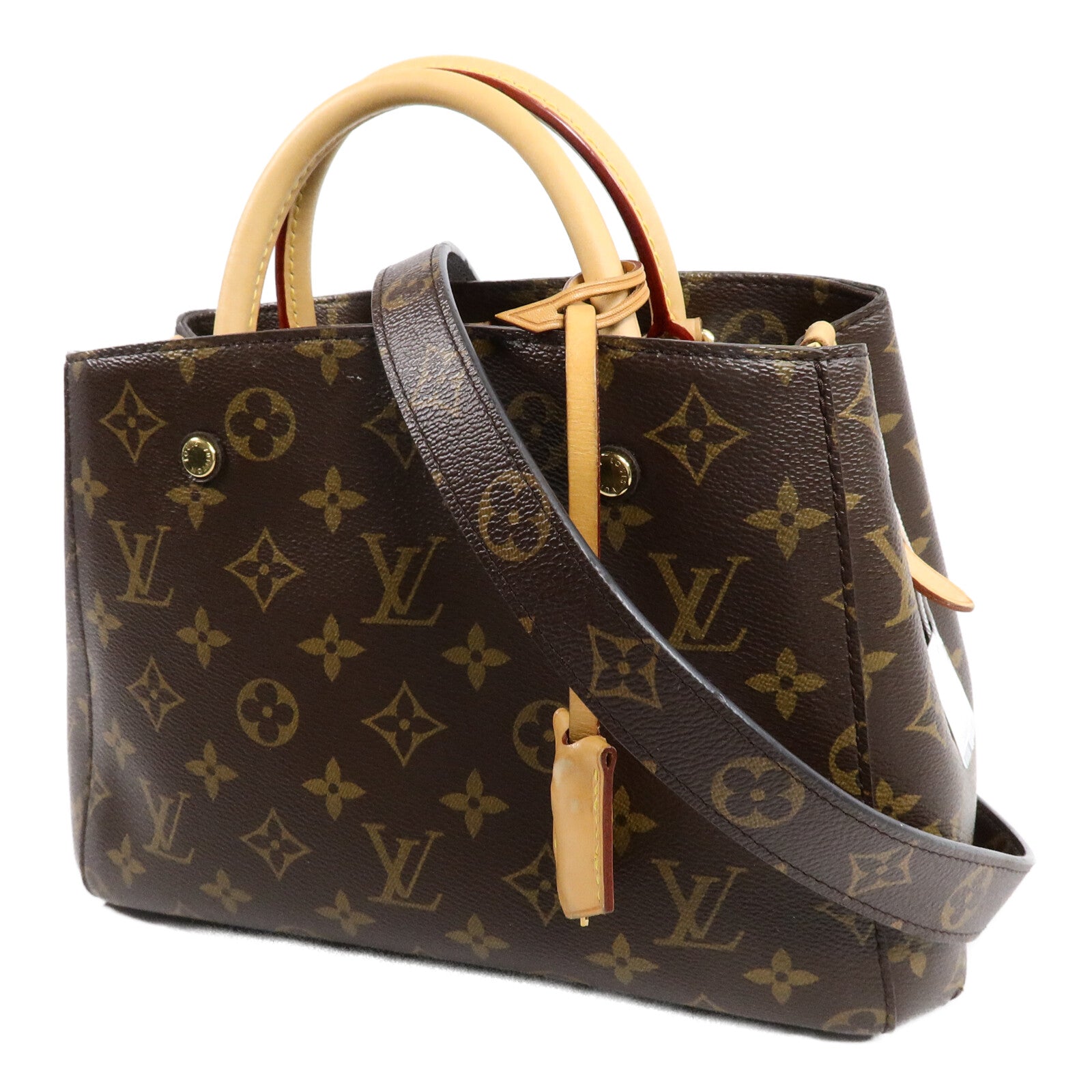 LOUIS VUITTON Montaigne M41055 2-Way Bag Coated Canvas 3
