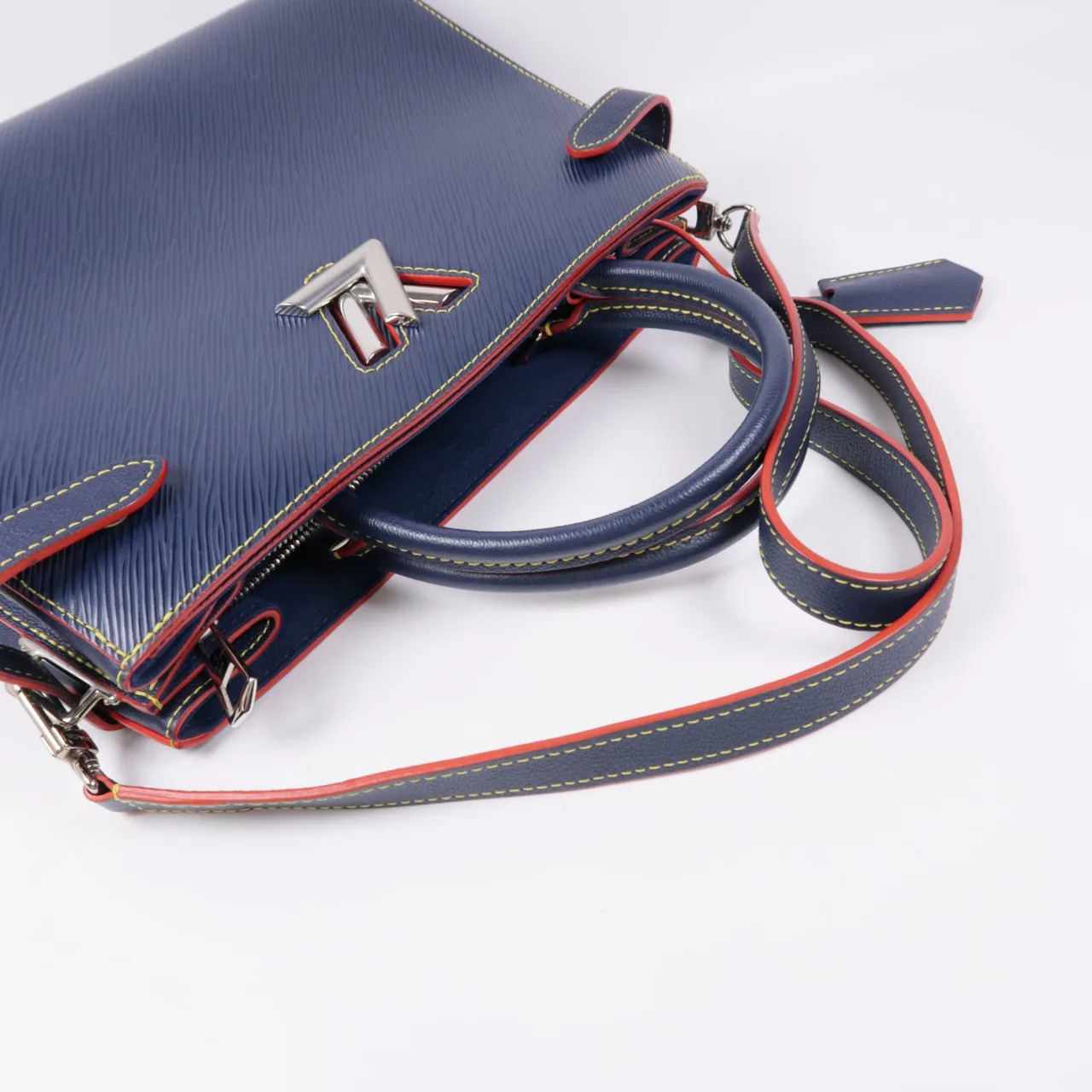 LOUIS VUITTON Twist M54980 兩用包 牛皮 海軍藍 / Navy 牛皮 中古品A - 縮圖 9