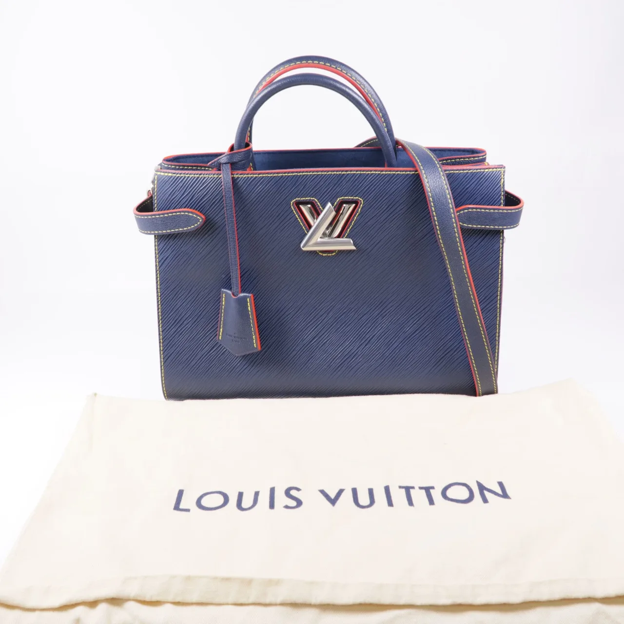 LOUIS VUITTON Twist M54980 兩用包 牛皮 海軍藍 / Navy 牛皮 中古品A - 縮圖 18