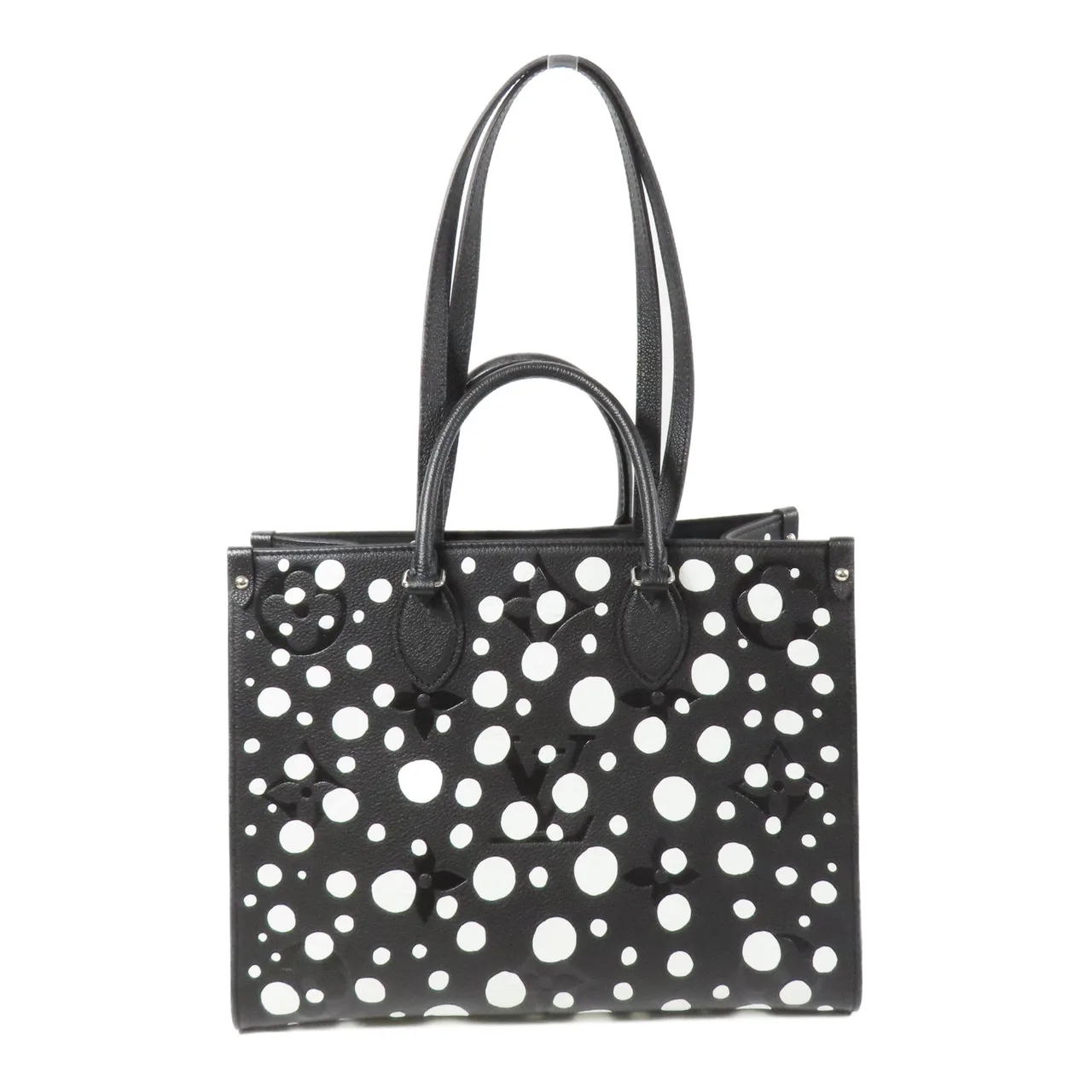 LOUIS VUITTON OnTheGo M46389 兩用包 皮革 黑色 / Black 皮革 中古品A - 縮圖 3