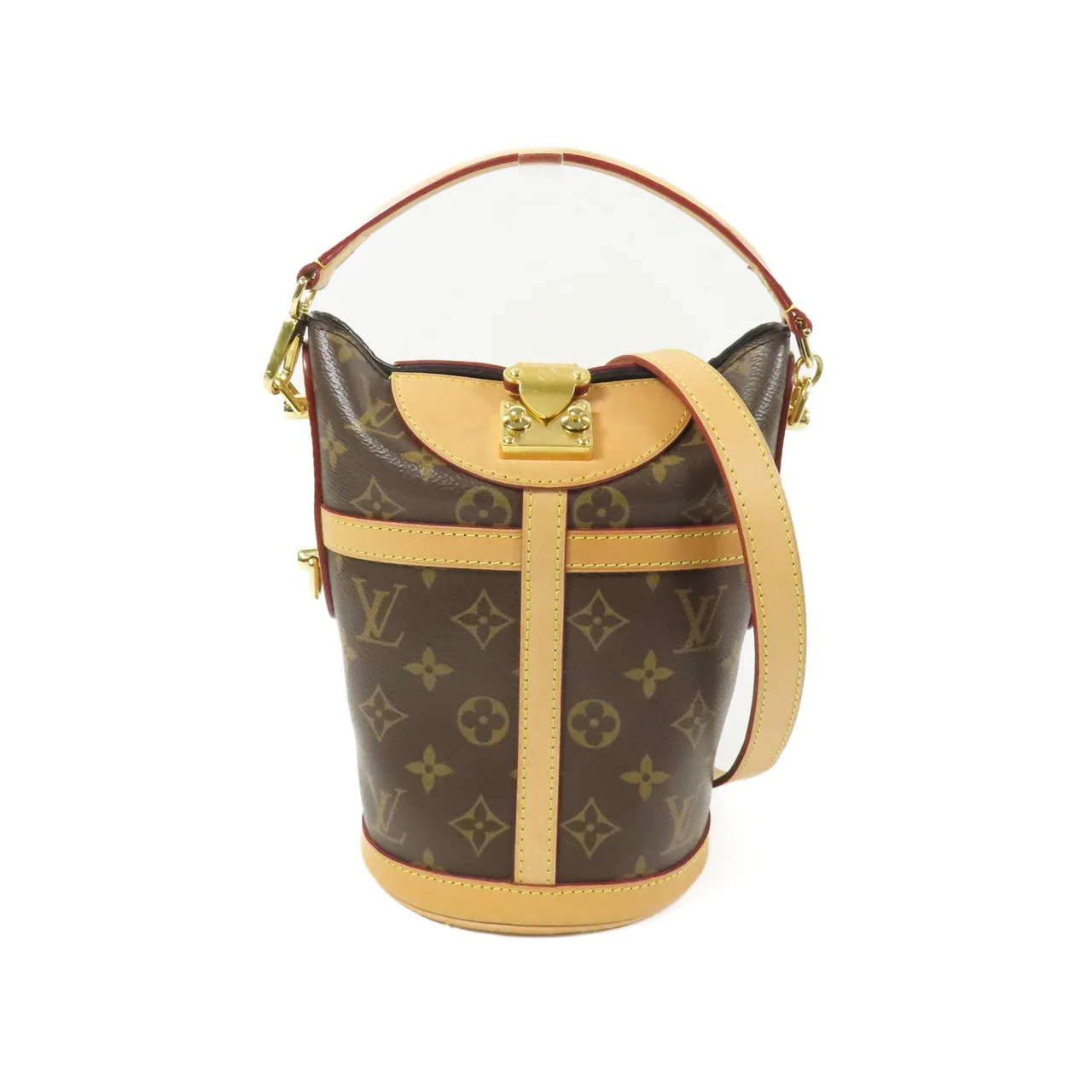 LOUIS VUITTON Duffle M43587 兩用包 塗層帆布 棕色 / Brown