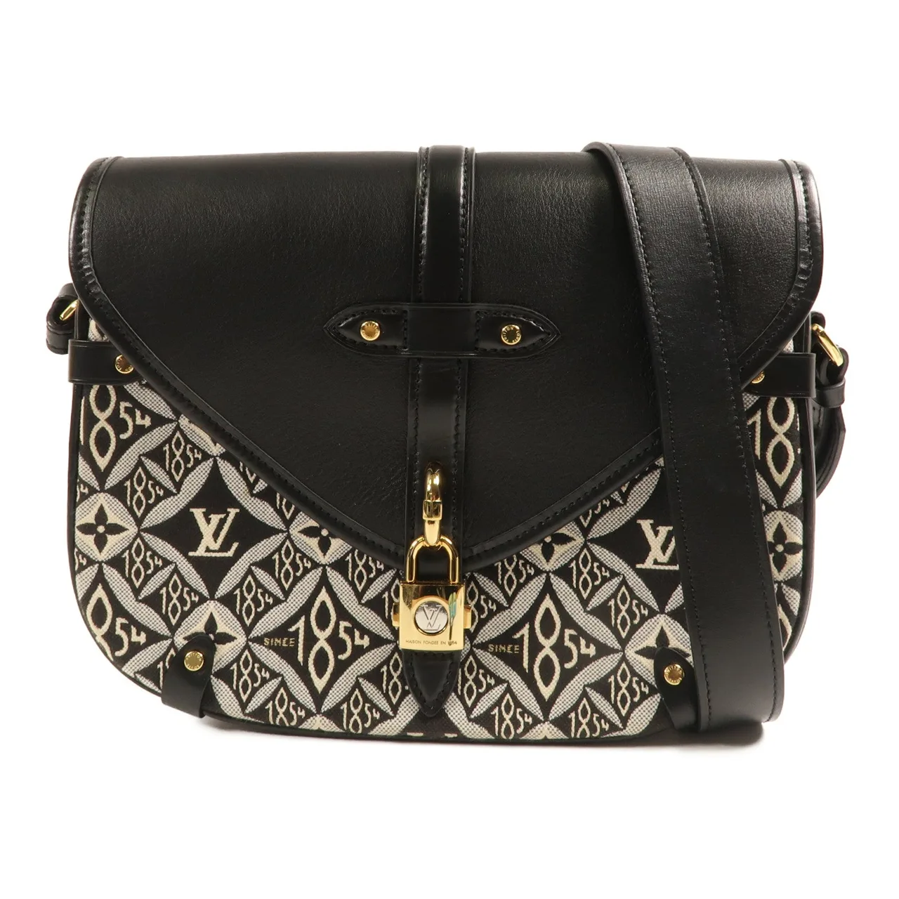 LOUIS VUITTON Saumur M57488 肩背包 皮革 黑色